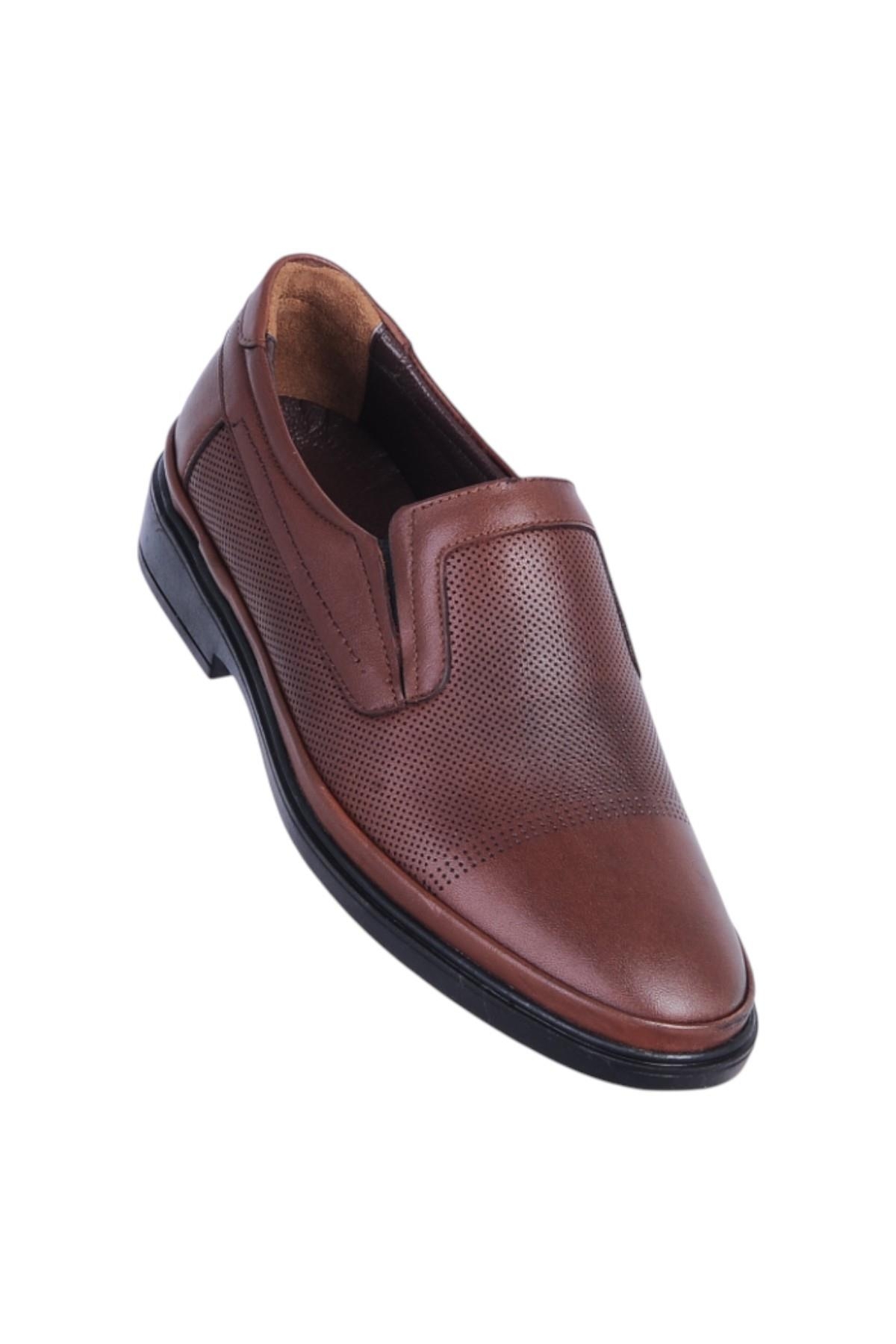 72 Lz Kahve Kauçuk %100 Deri Erkek Klasik Ayakkabı - Görsel 3