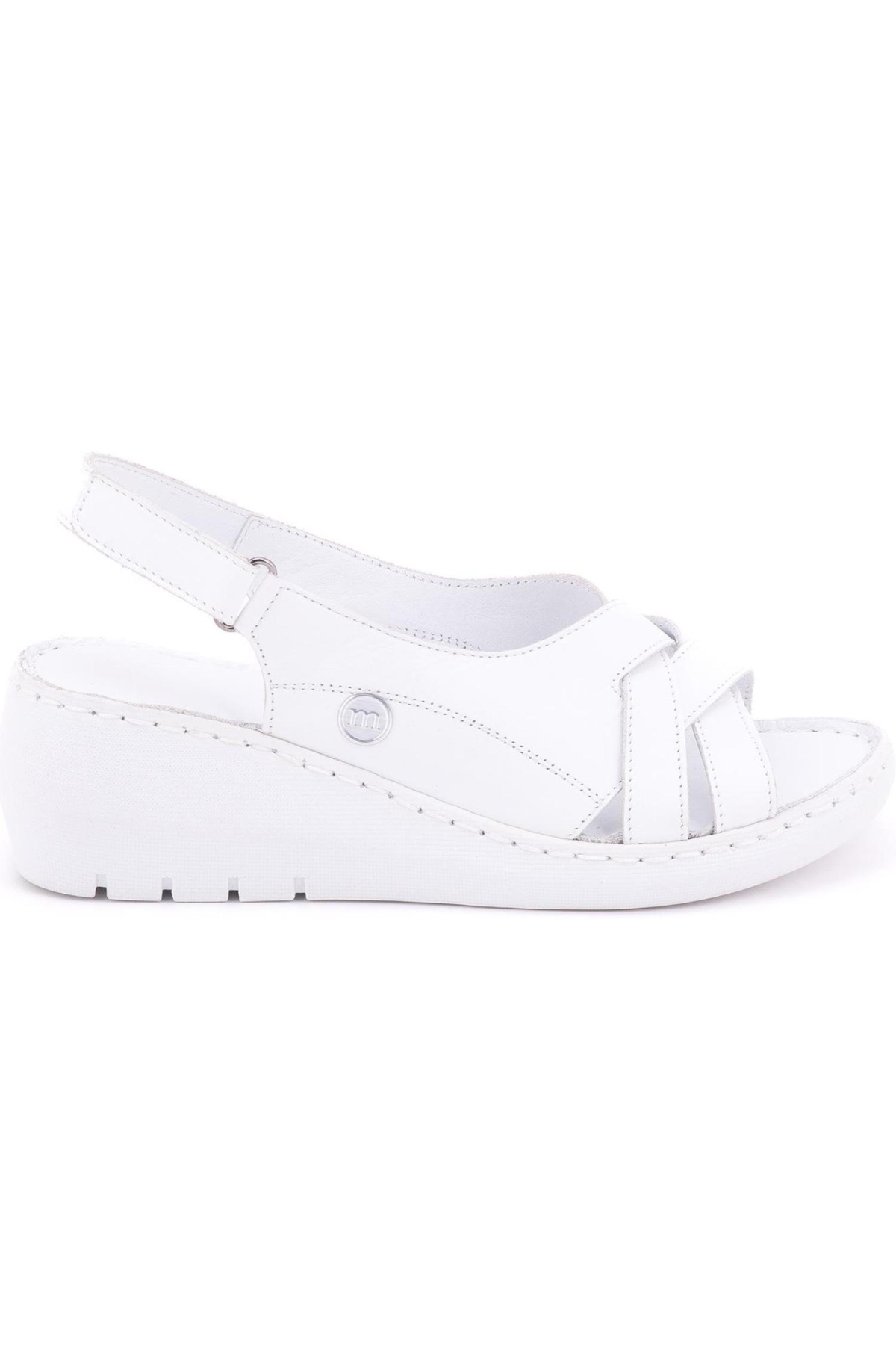 D24Ys-1385 Kadın Deri Sandalet - Görsel 2