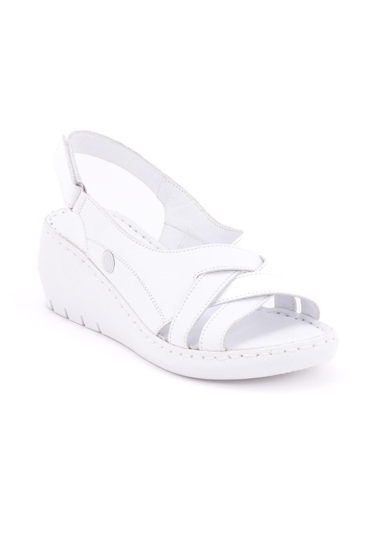 D24Ys-1385 Kadın Deri Sandalet - Görsel 3