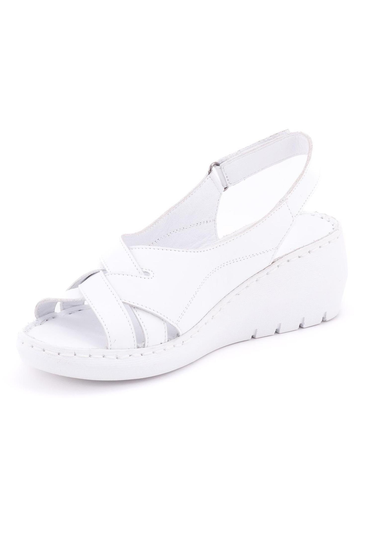 D24Ys-1385 Kadın Deri Sandalet - Görsel 5