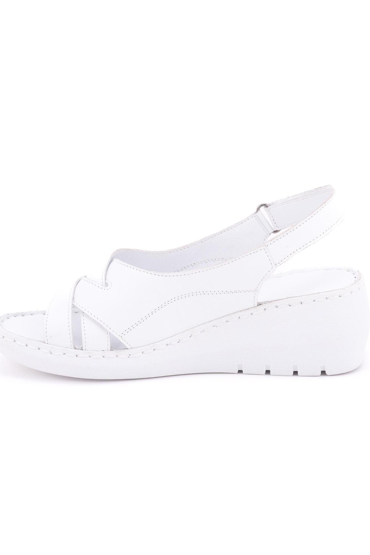 D24Ys-1385 Kadın Deri Sandalet - Görsel 6
