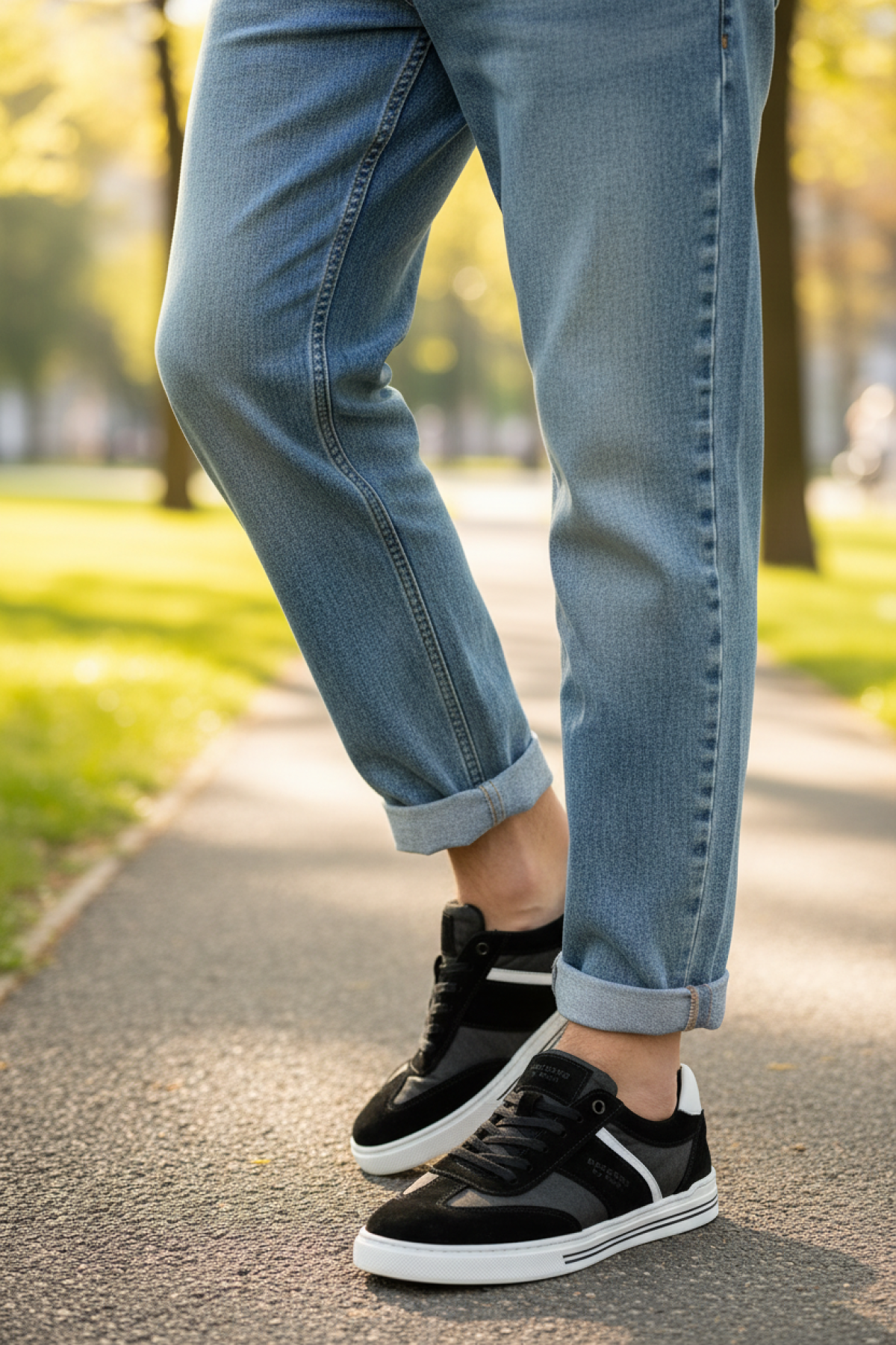 238055 5FX Siyah Erkek Sneaker - Görsel 3