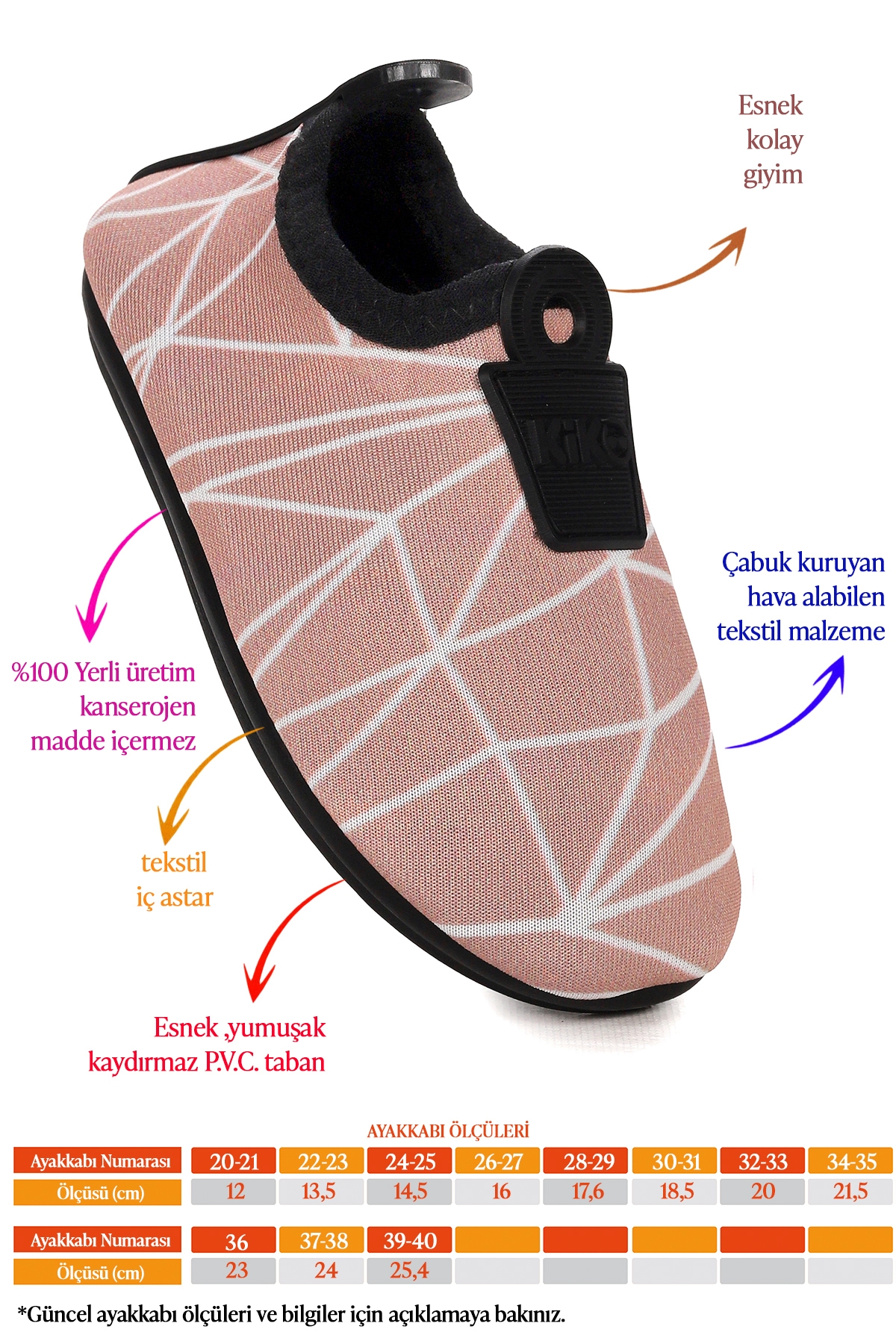 Prizma Havuz Plaj Kız Çocuk Deniz Ayakkabısı Camel - Beyaz - Görsel 3