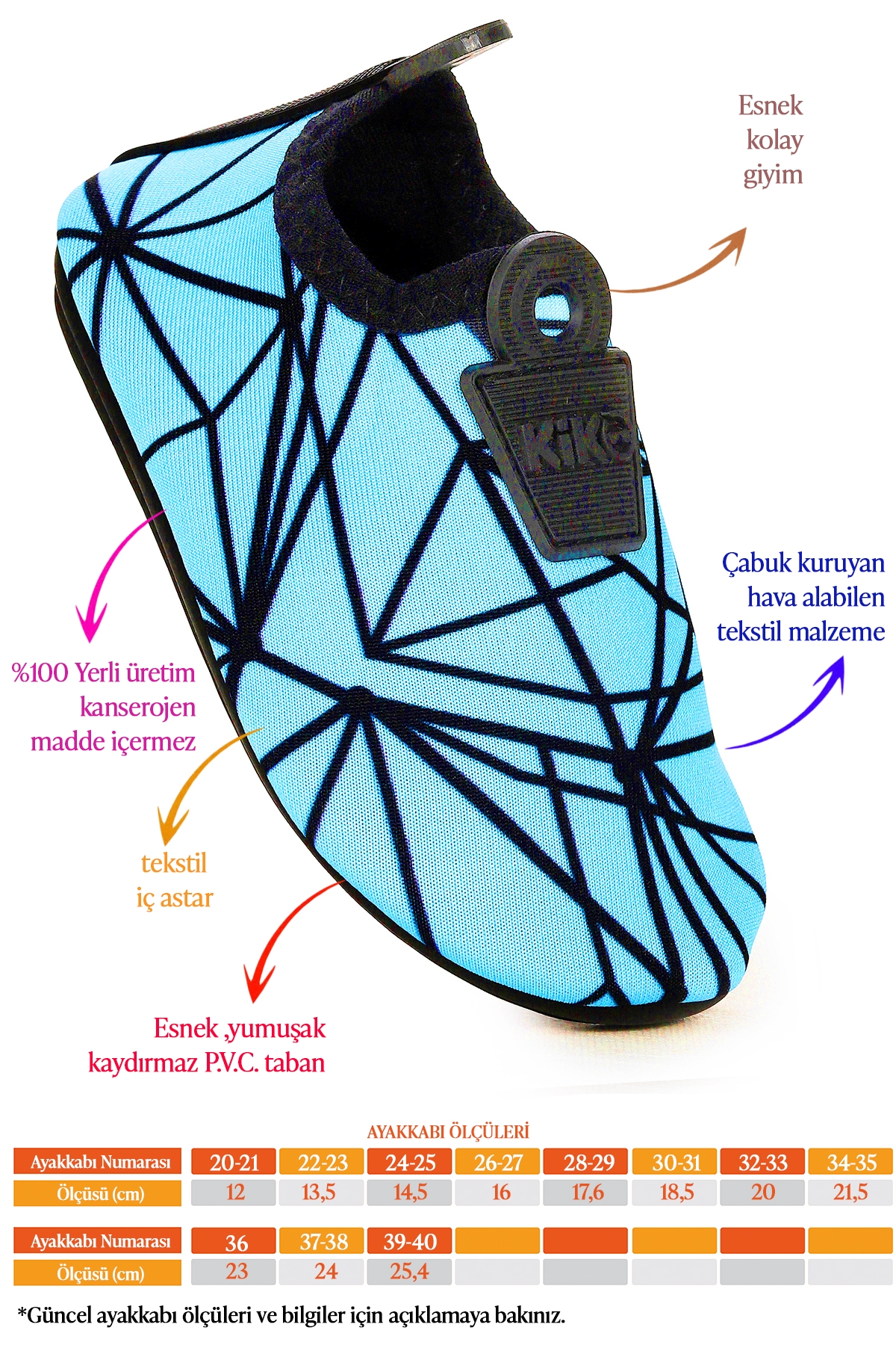 Prizma Havuz Plaj Erkek Çocuk Deniz Ayakkabısı Mavi - Siyah - Görsel 3