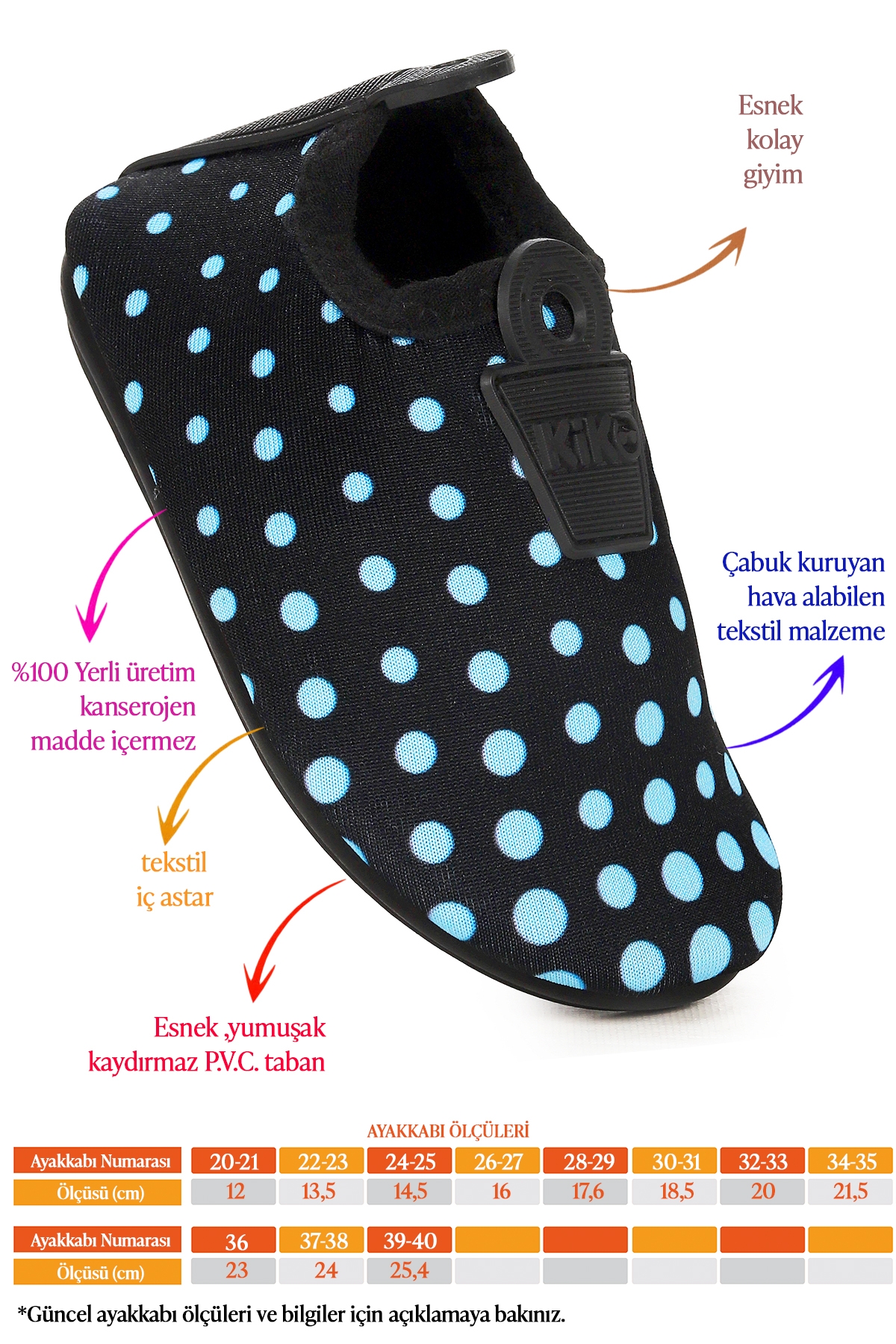 Point Havuz Plaj Erkek Çocuk Deniz Ayakkabısı Siyah - Mavi - Görsel 3