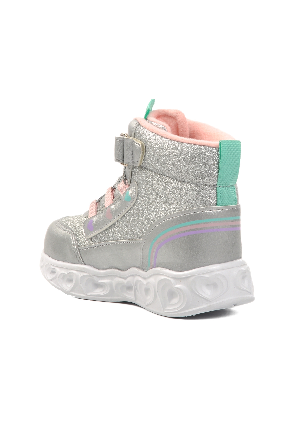 Gümüş Cırtlı Işıklı Hafif Kız Çocuk Bot Kids B - Görsel 5