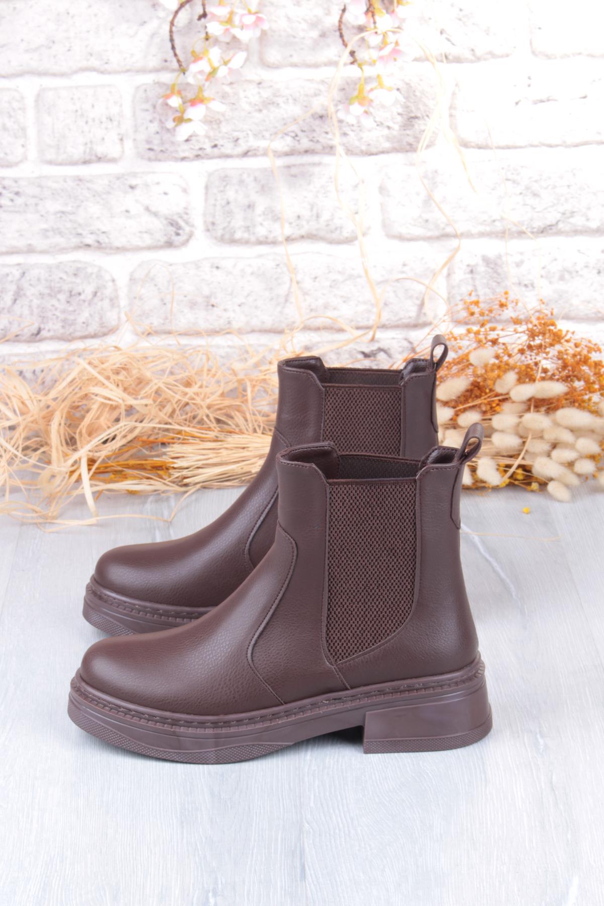 813700 Ventes Sıcak Astar İki Tarafı Lastikli Kaymaz Taban Kadın Bot - Görsel 6