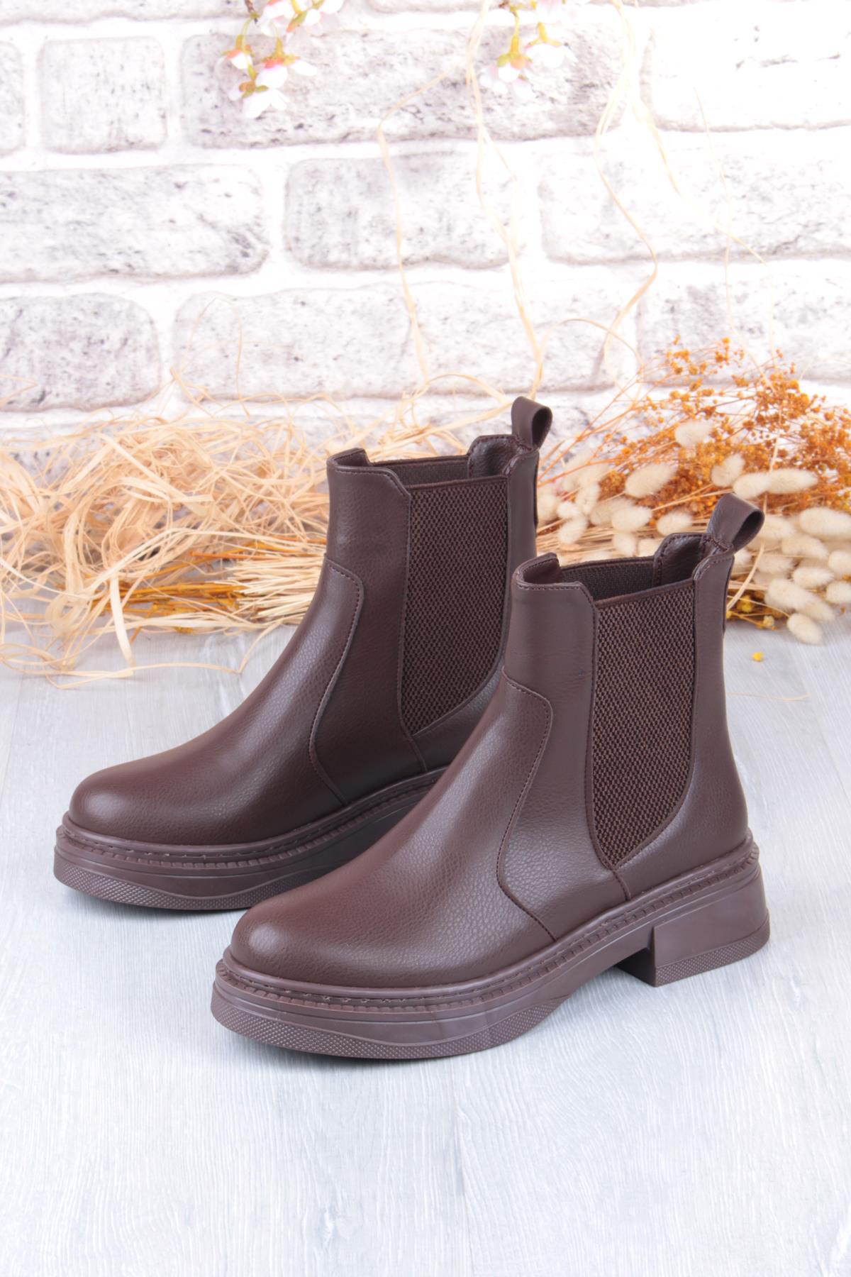 813700 Ventes Sıcak Astar İki Tarafı Lastikli Kaymaz Taban Kadın Bot - Görsel 8