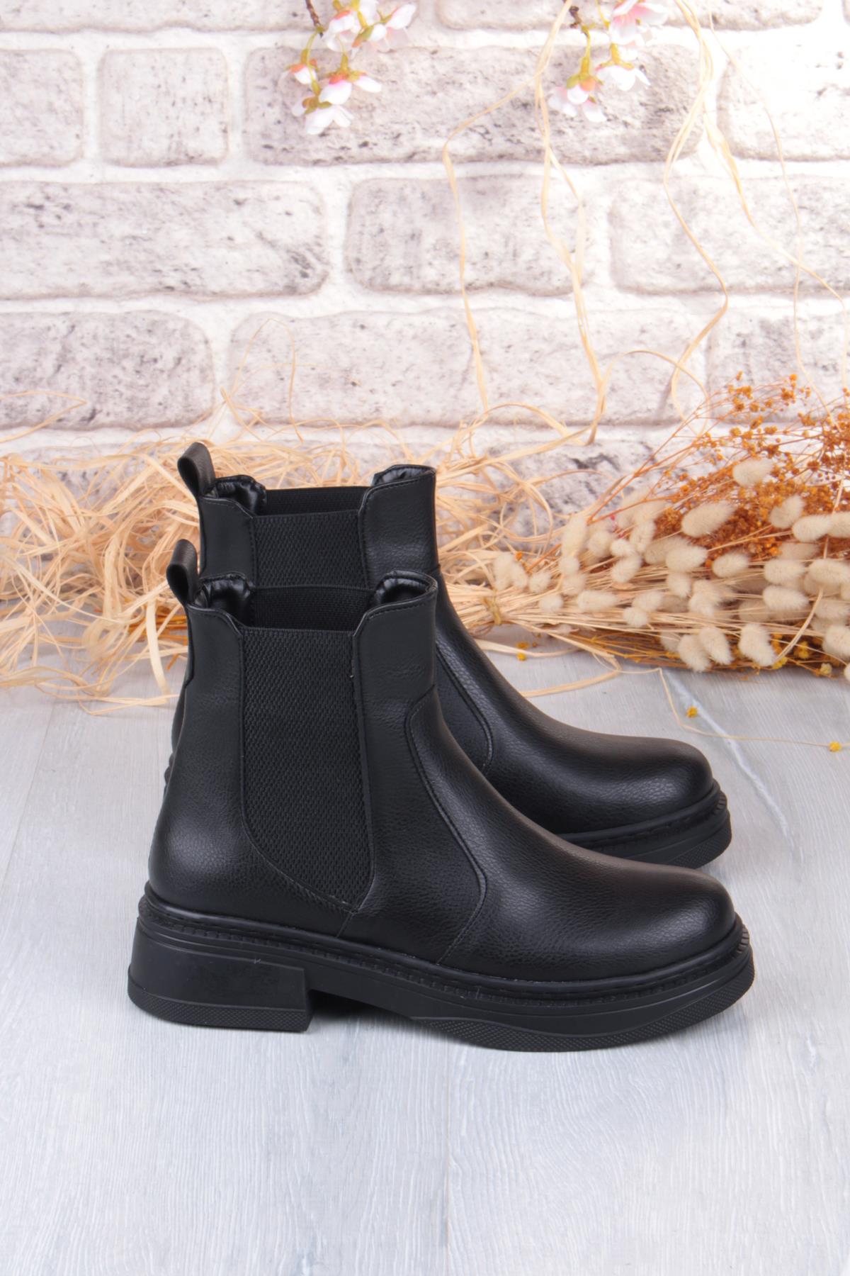 813700 Ventes Sıcak Astar İki Tarafı Lastikli Kaymaz Taban Kadın Bot - Görsel 6