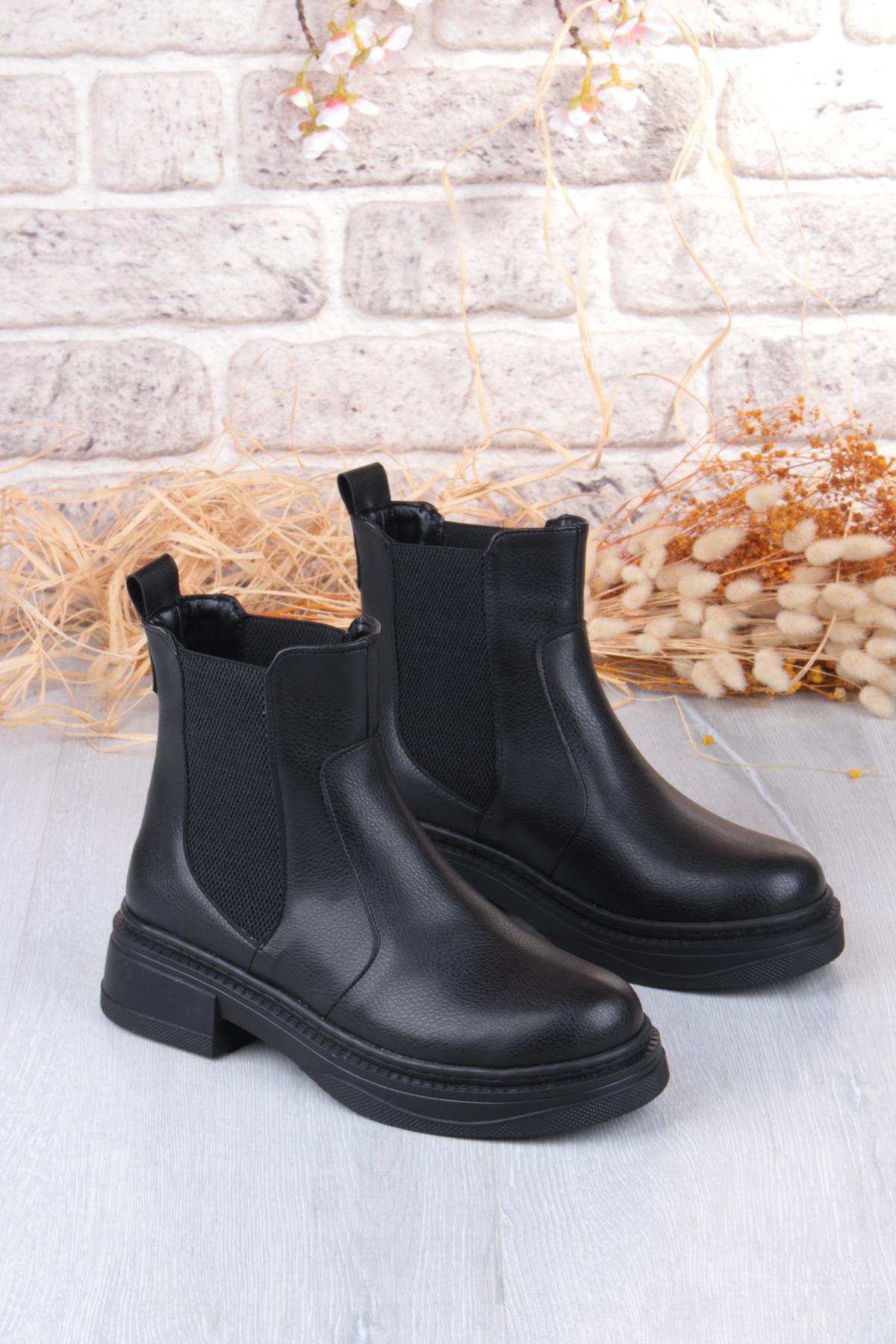 813700 Ventes Sıcak Astar İki Tarafı Lastikli Kaymaz Taban Kadın Bot - Görsel 8