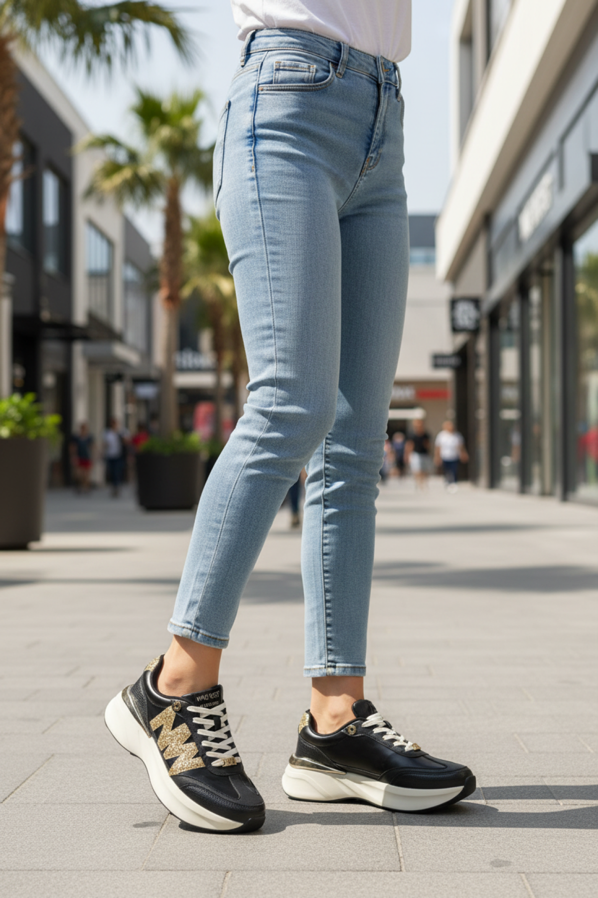 KRISTIN 5PR Siyah Kadın Sneaker - Görsel 3