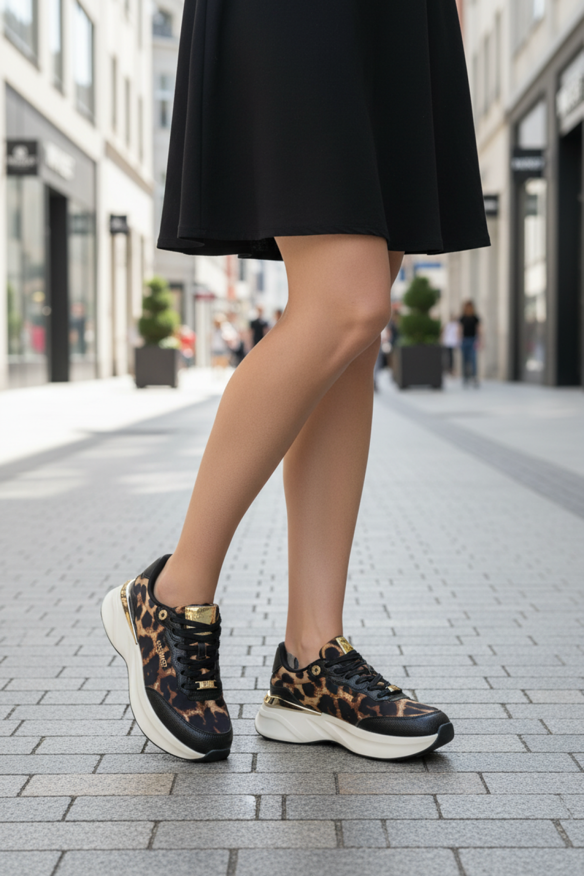 Nine West KEITH5 5PR Leopar Kadın Sneaker - Görsel 3