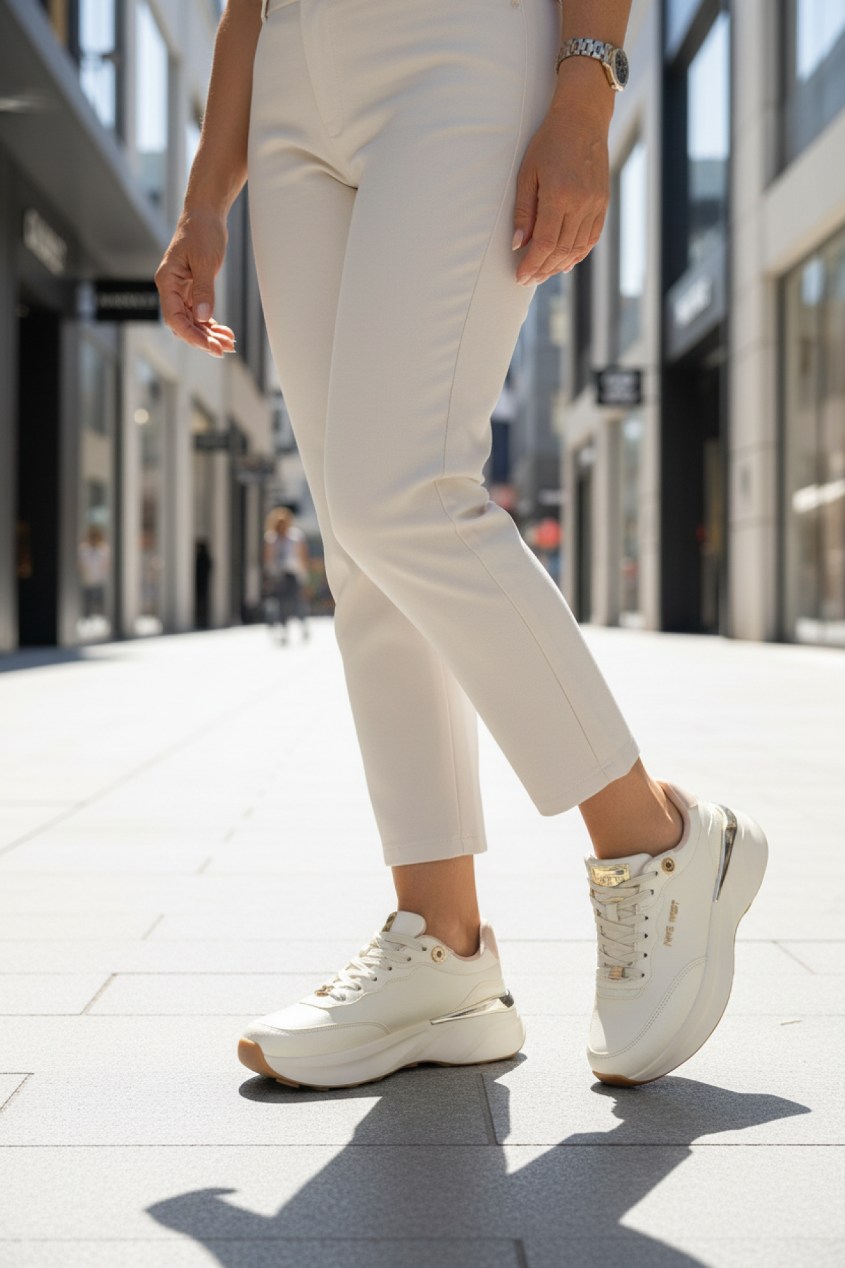 KEITH 5PR Bej Kadın Sneaker - Görsel 3