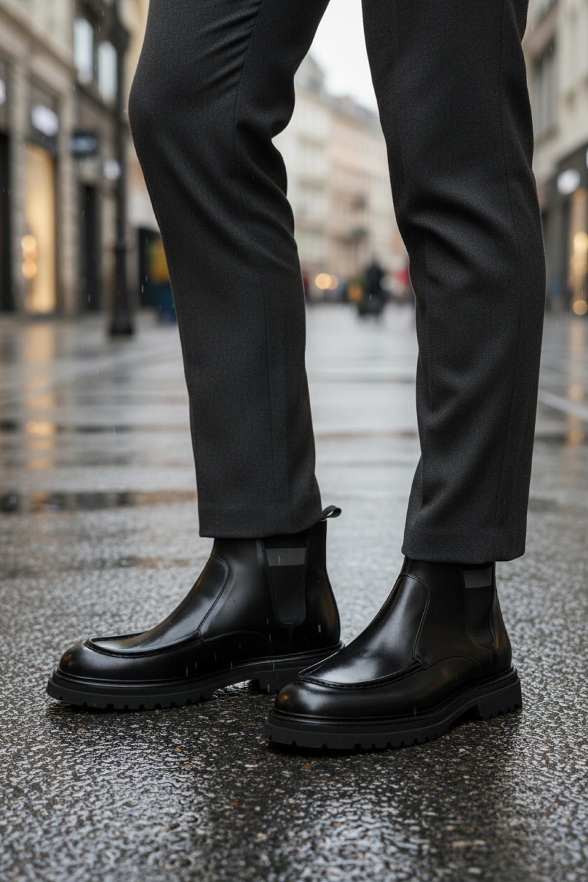 INCI ERSON 4PR Siyah Erkek Klasik Bot - Görsel 3