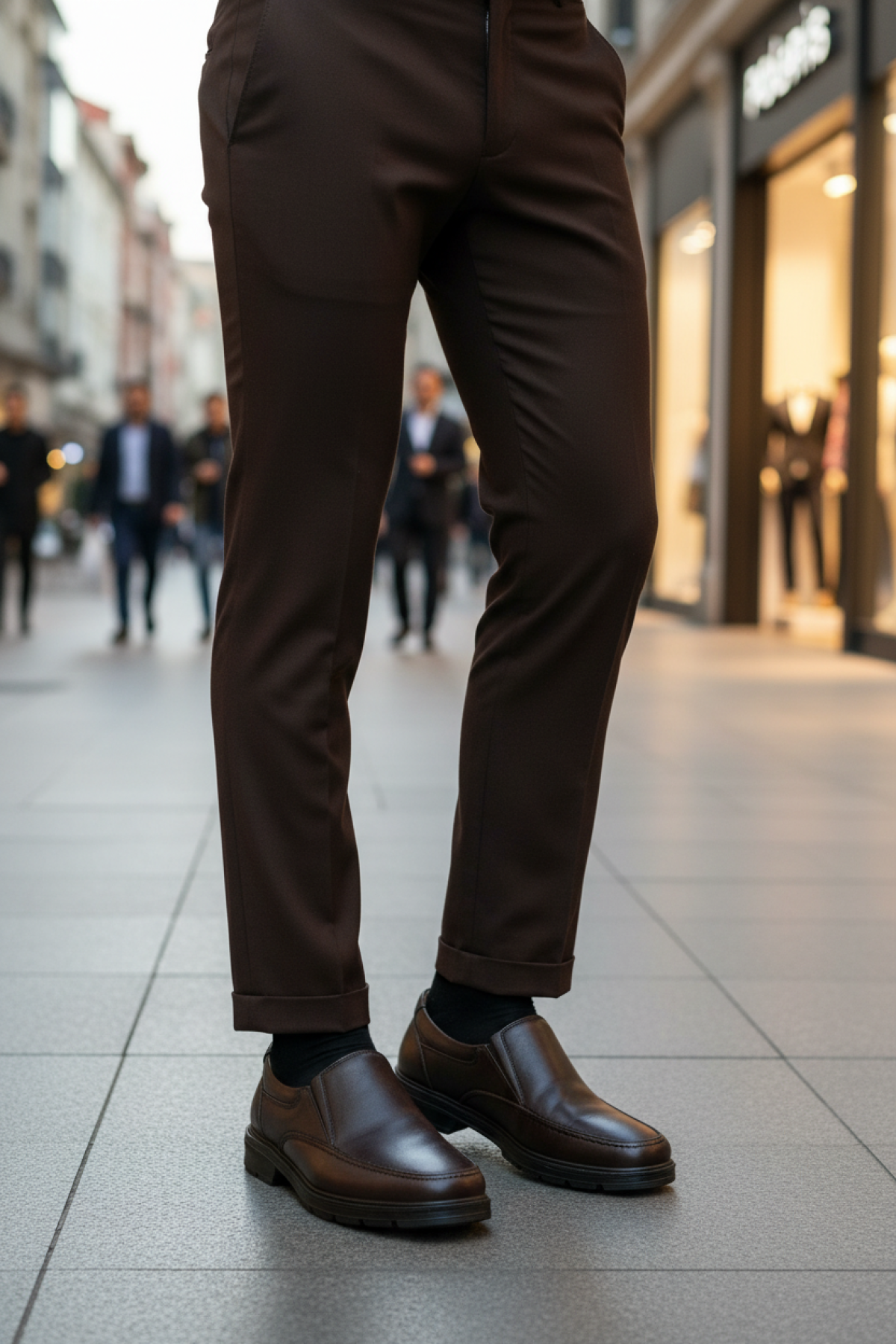 107080.M 5PR Kahverengi Erkek Rahat Ayakkabı - Görsel 3