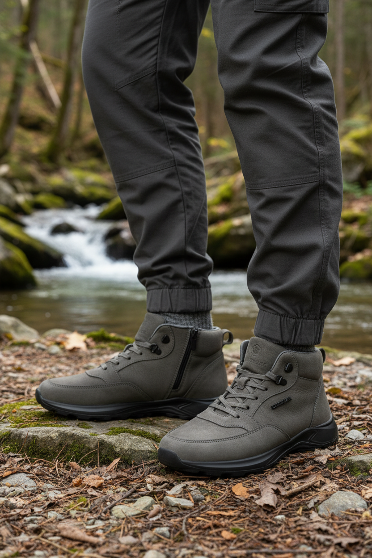 YEDID 4PR Gri Erkek High Sneaker - Görsel 3