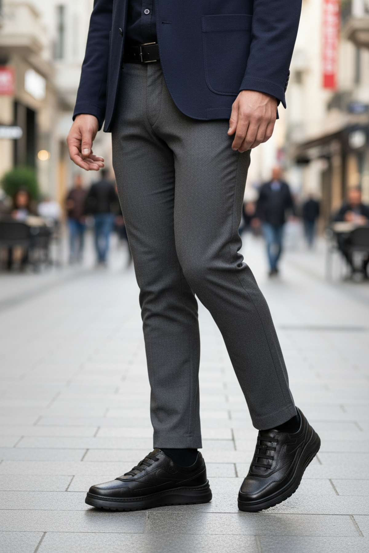 Polaris 5 Nokta 109053.M 5PR Siyah Erkek Comfort Ayakkabı - Görsel 3