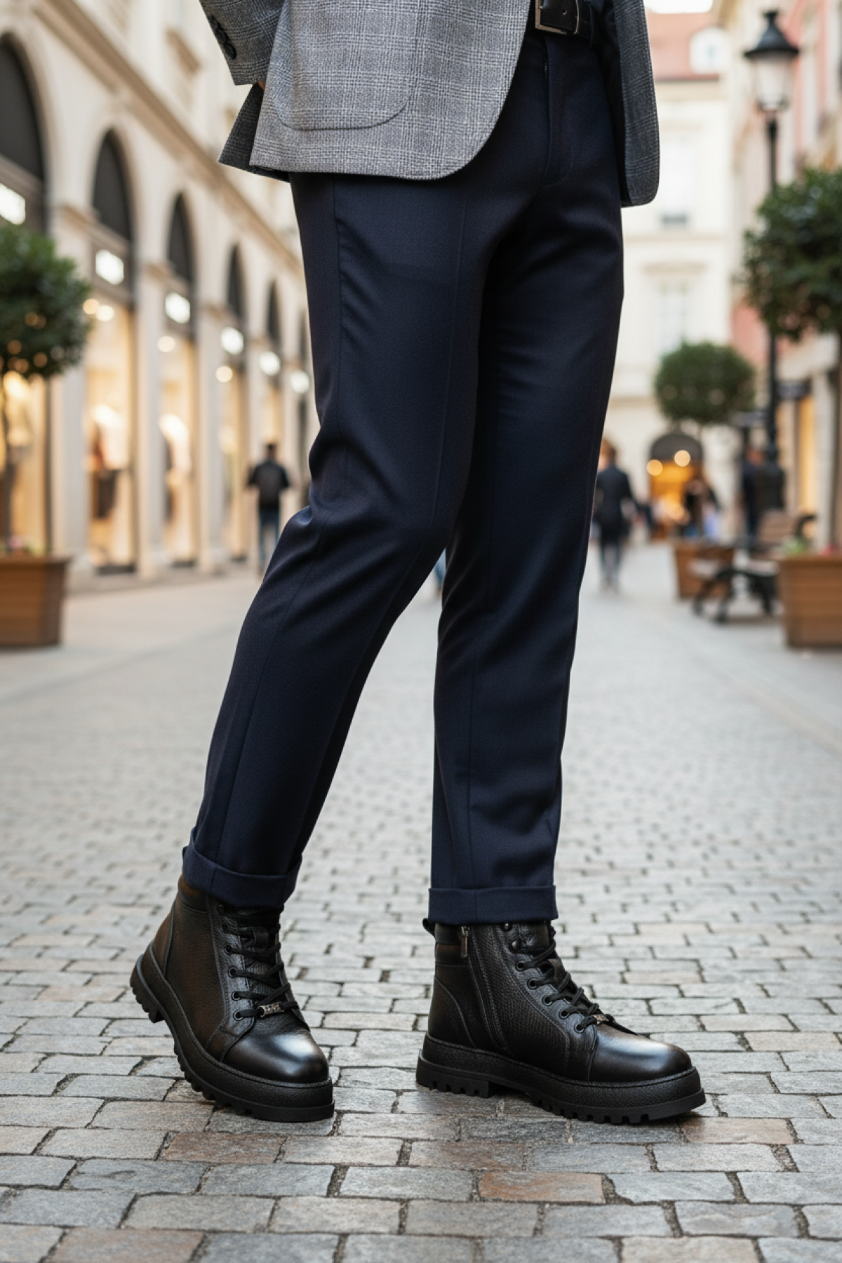 INCI ZAREN 4PR GRI Erkek Biker Bot - Görsel 3