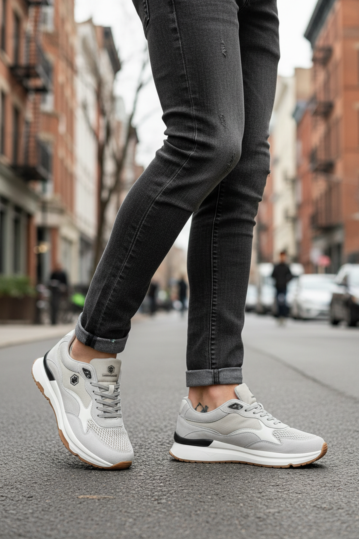 LEON 5FX Gri Erkek Sneaker - Görsel 3