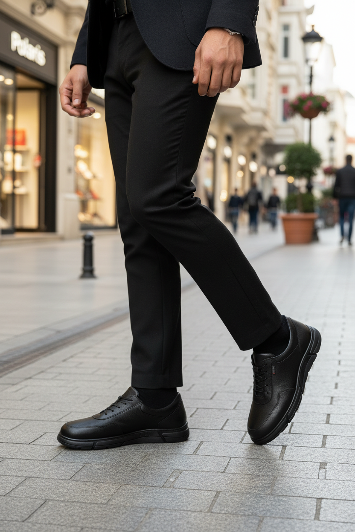 109006.M 5PR Siyah Erkek Comfort Ayakkabı - Görsel 3