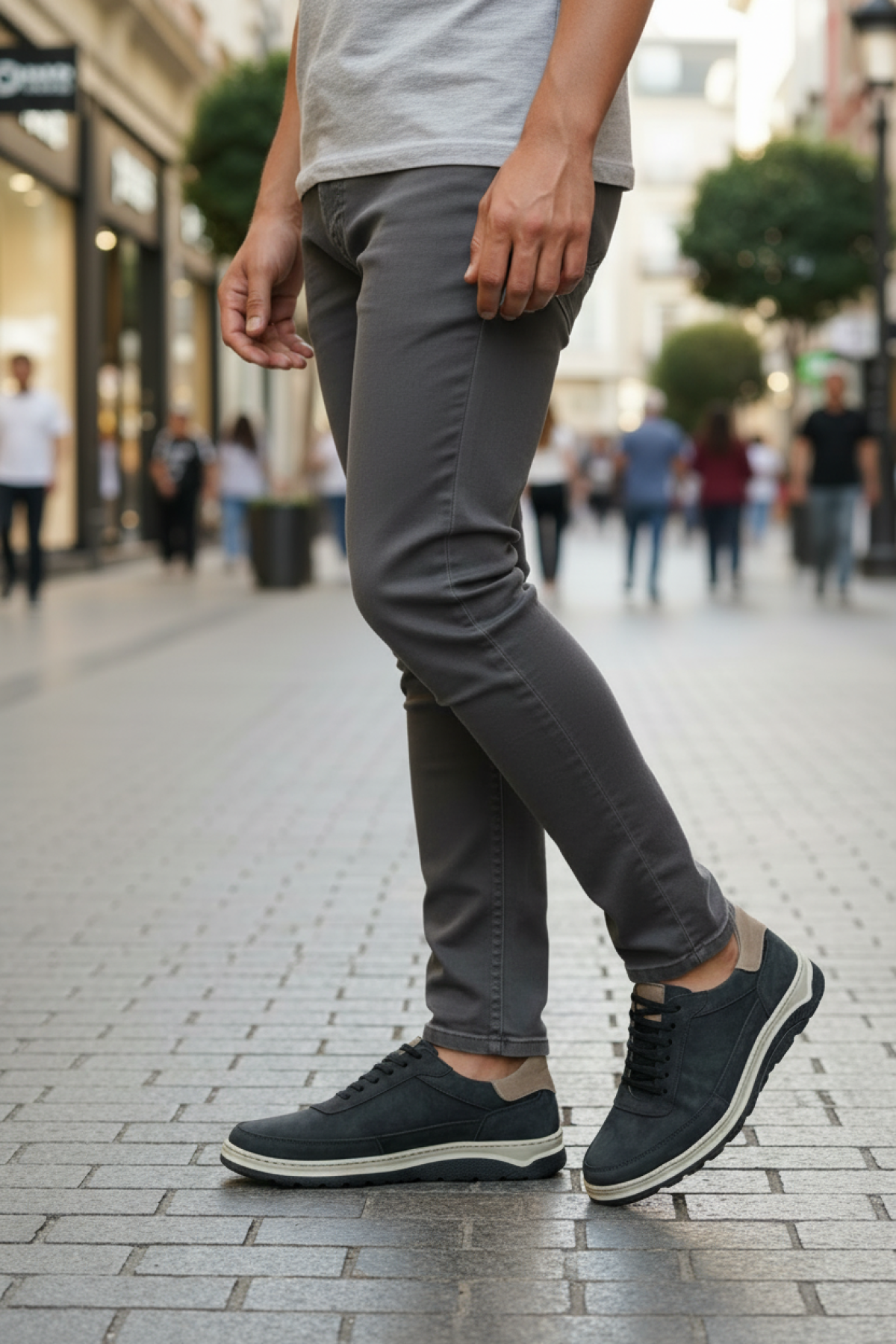 Polaris 5 Nokta 108026N.M 5FX Lacivert Erkek Comfort Ayakkabı - Görsel 3