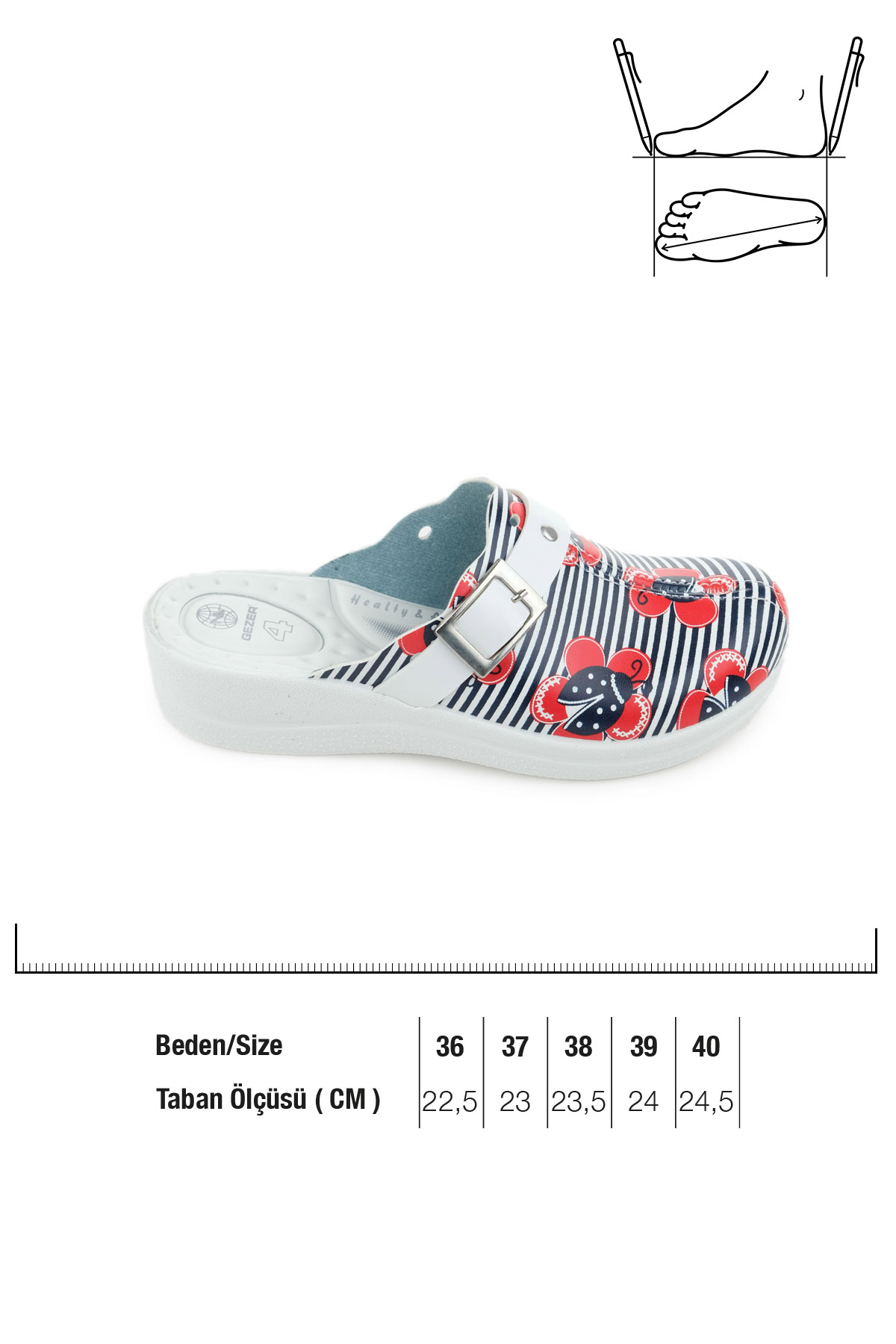 Dört Mevsim Kadın Comfort Taban Sabo Terlik - Görsel 3