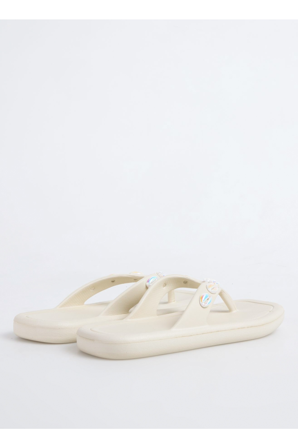 F By Fabrika F By Fabrika Bej Kadın Plaj Terliği HELENA Sandalet & Terlik | Flo Bej - 6. görsel