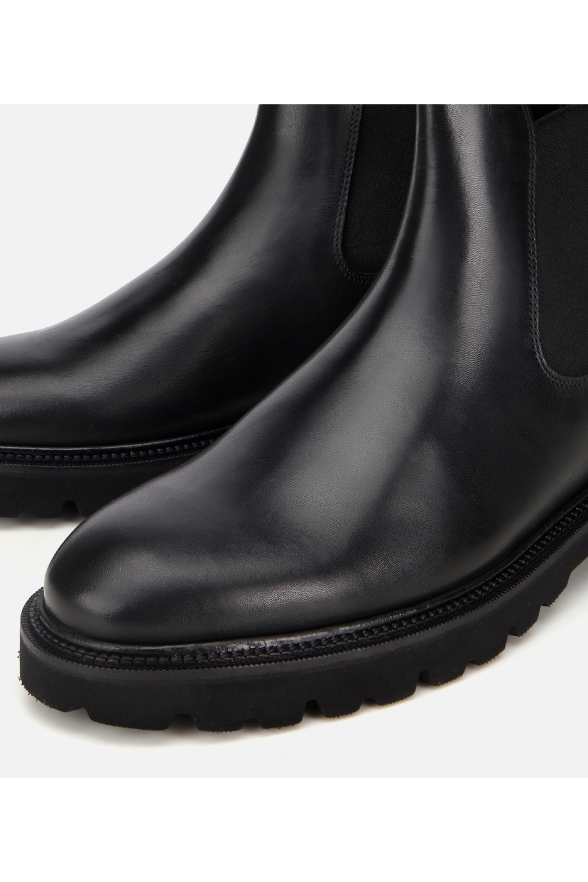 Erkek Deri Siyah Lastik Detaylı Chelsea Bot - Görsel 3