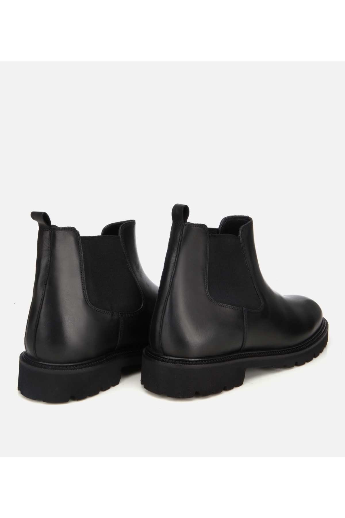 Erkek Deri Siyah Lastik Detaylı Chelsea Bot - Görsel 4
