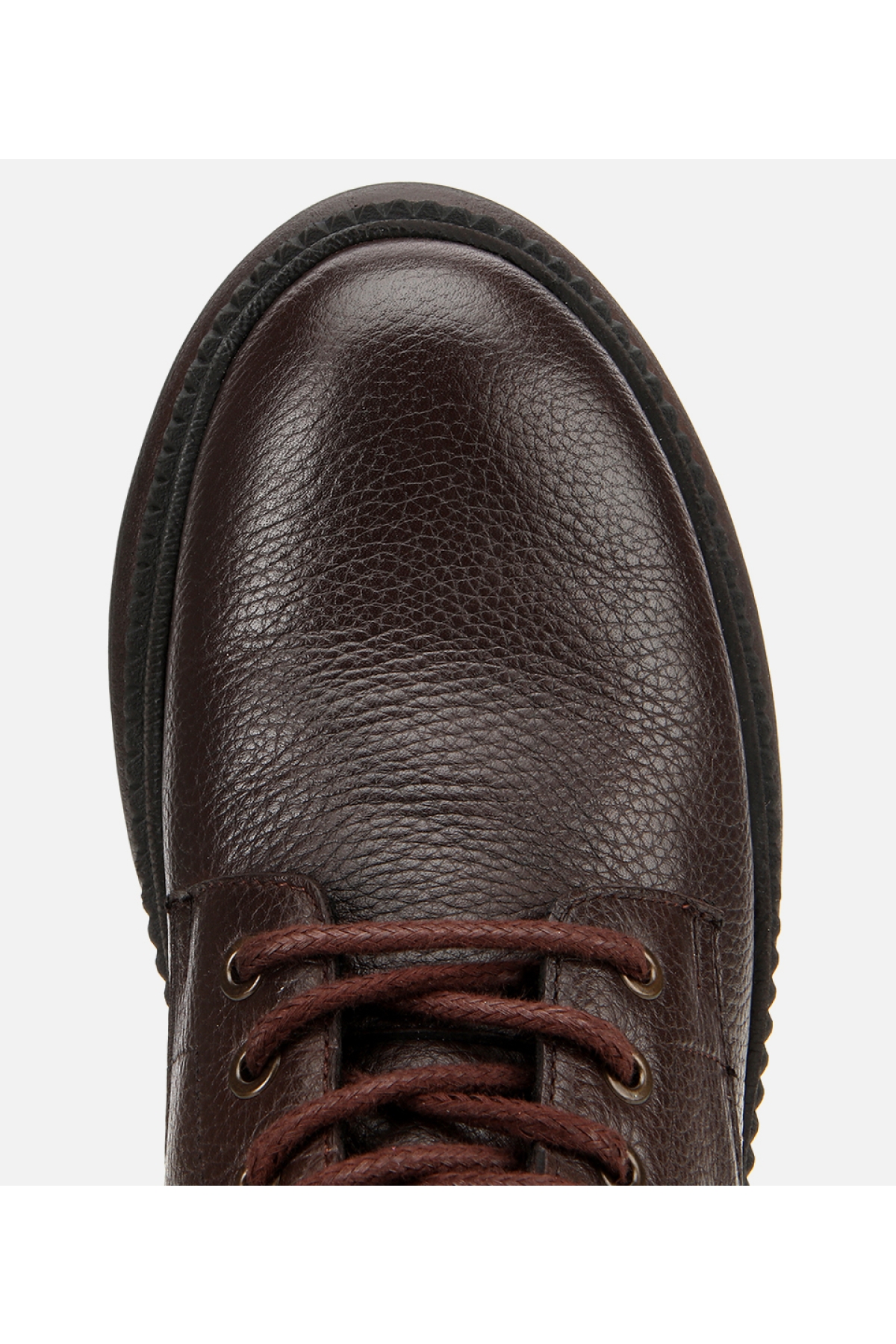 Erkek Deri Kahverengi Bağcıklı Kalın Tabanlı Casual Bot - Görsel 5