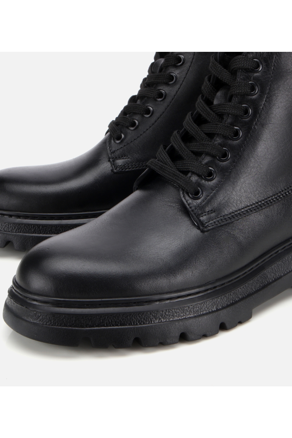 Erkek Deri Siyah Fermuarlı Yüksek Tabanlı Casual Bot - Görsel 3