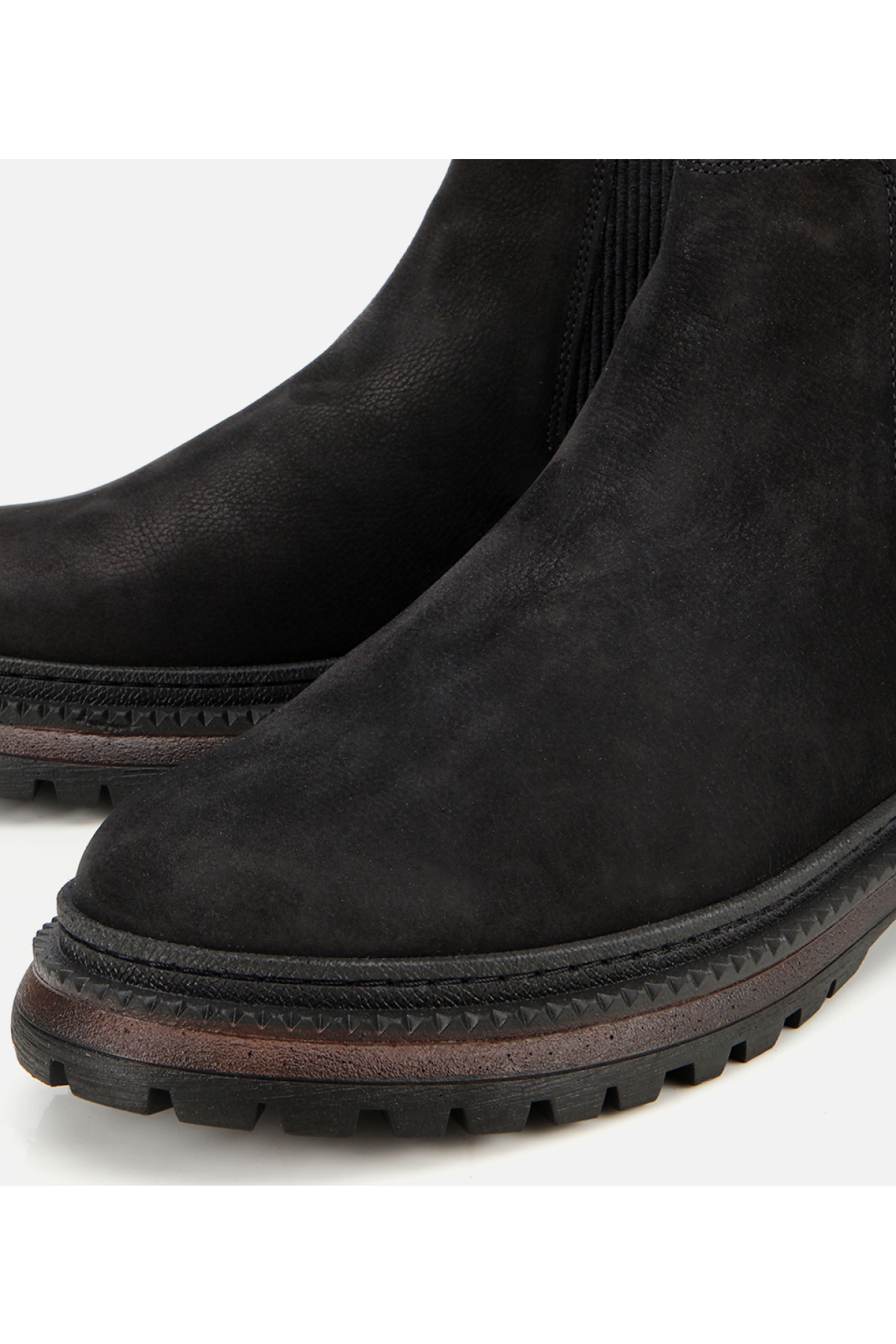 Erkek Nubuk Deri Siyah Lastik Detaylı Chelsea Bot - Görsel 3