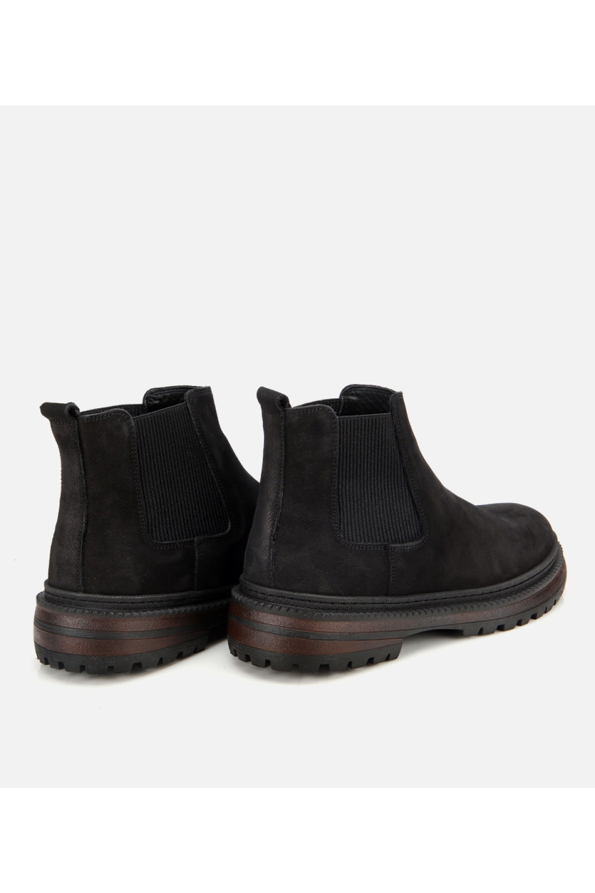 Erkek Nubuk Deri Siyah Lastik Detaylı Chelsea Bot - Görsel 4