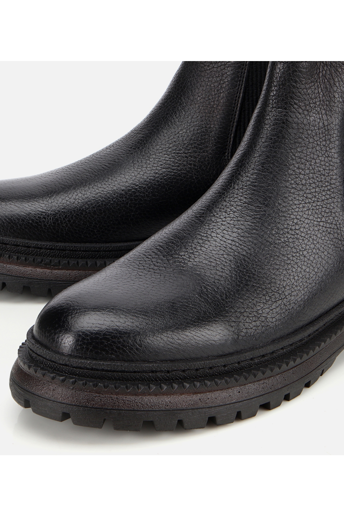 Erkek Deri Siyah Lastik Detaylı Chelsea Bot - Görsel 3