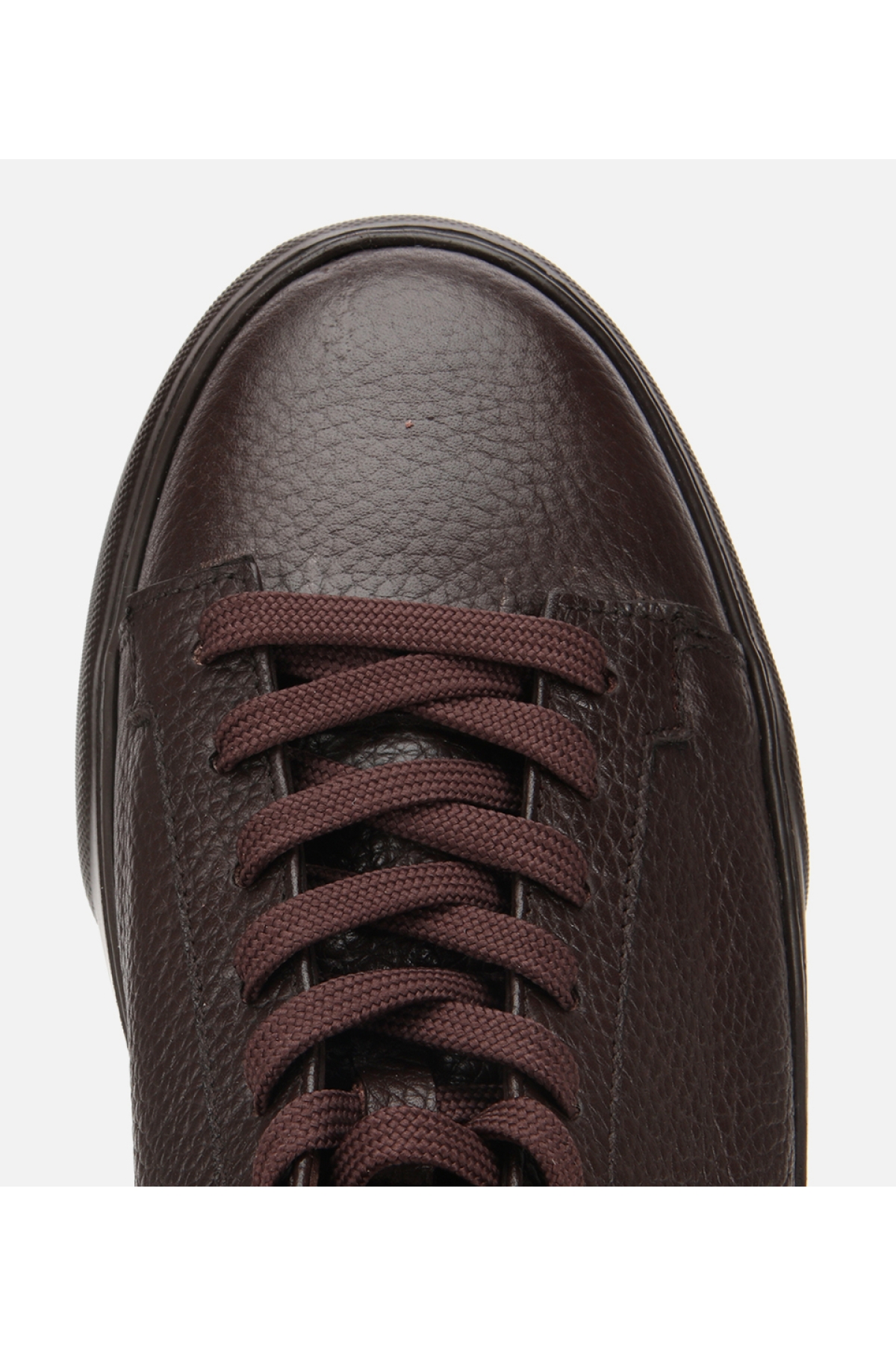 Erkek Deri Kahverengi İçi Kürklü Düz Günlük Ayakkabı - Görsel 5