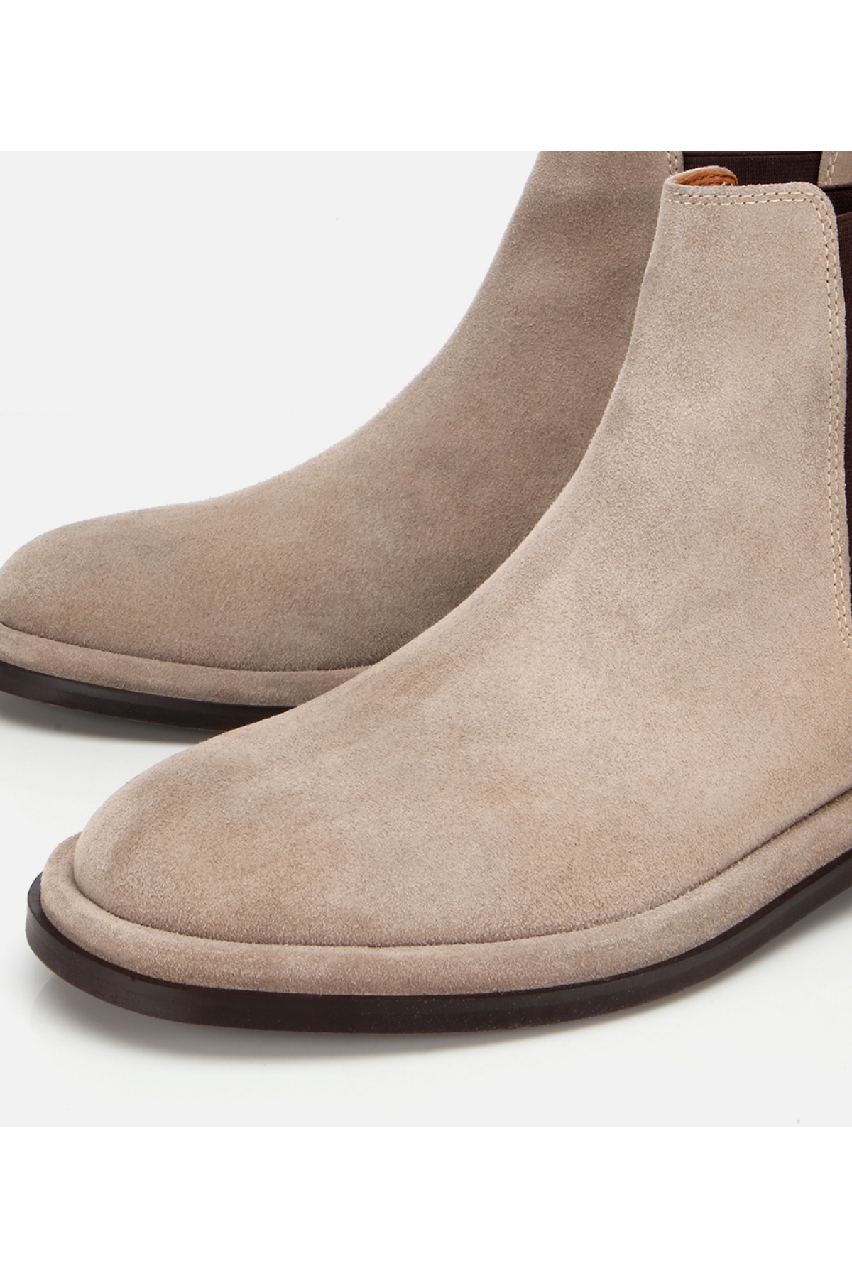 Erkek Süet Deri Bej Lastik Detaylı Chelsea Bot - Görsel 3