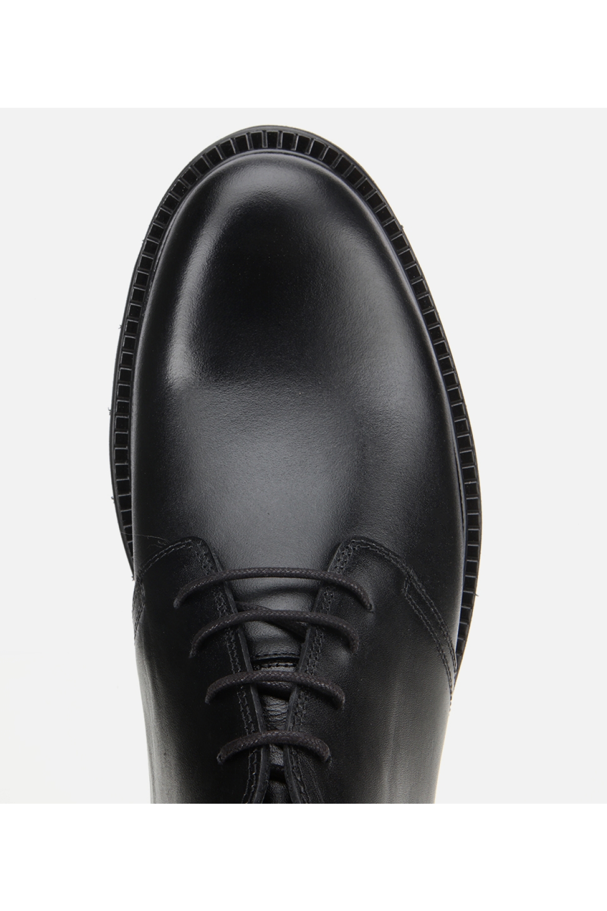 Erkek Deri Siyah BağcıklıYumuşak Dokulu Klasik Bot - Görsel 5