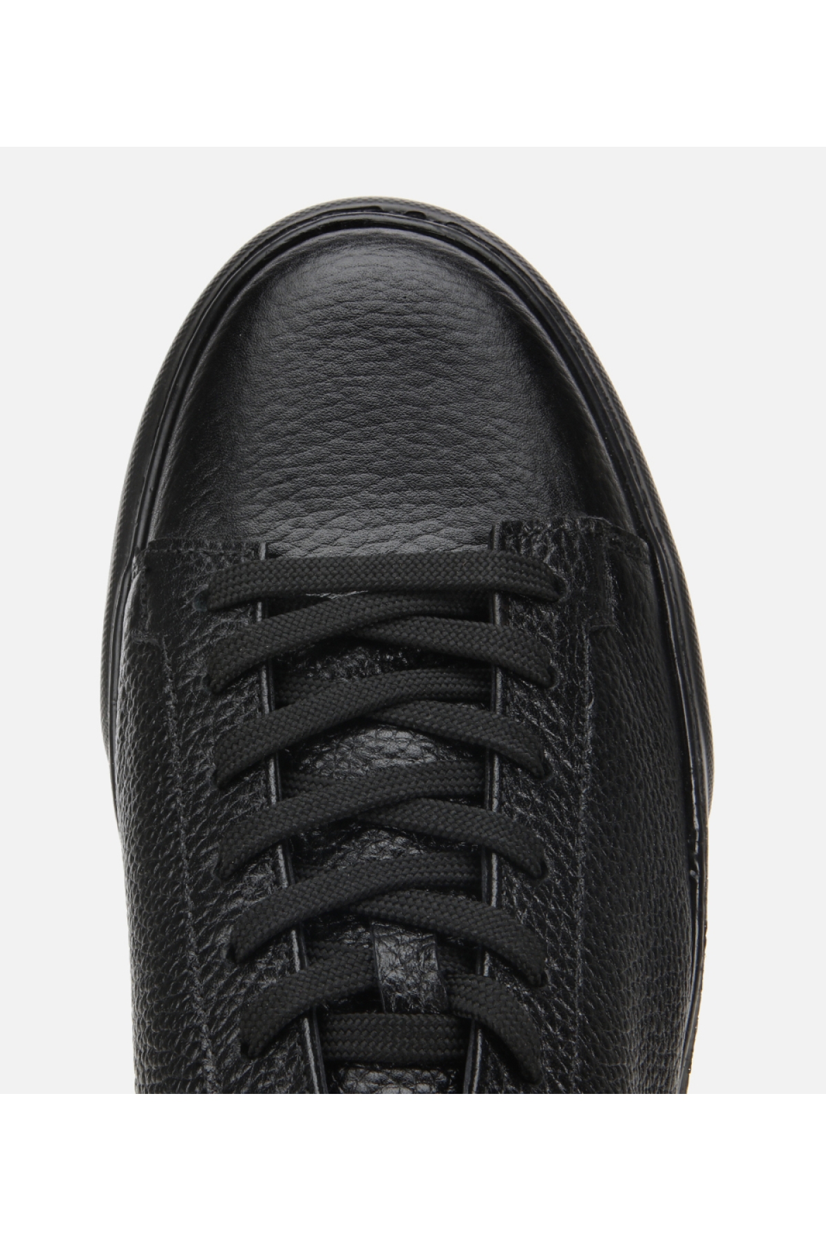 Erkek Deri Siyah İçi Kürklü Düz Günlük Ayakkabı - Görsel 5