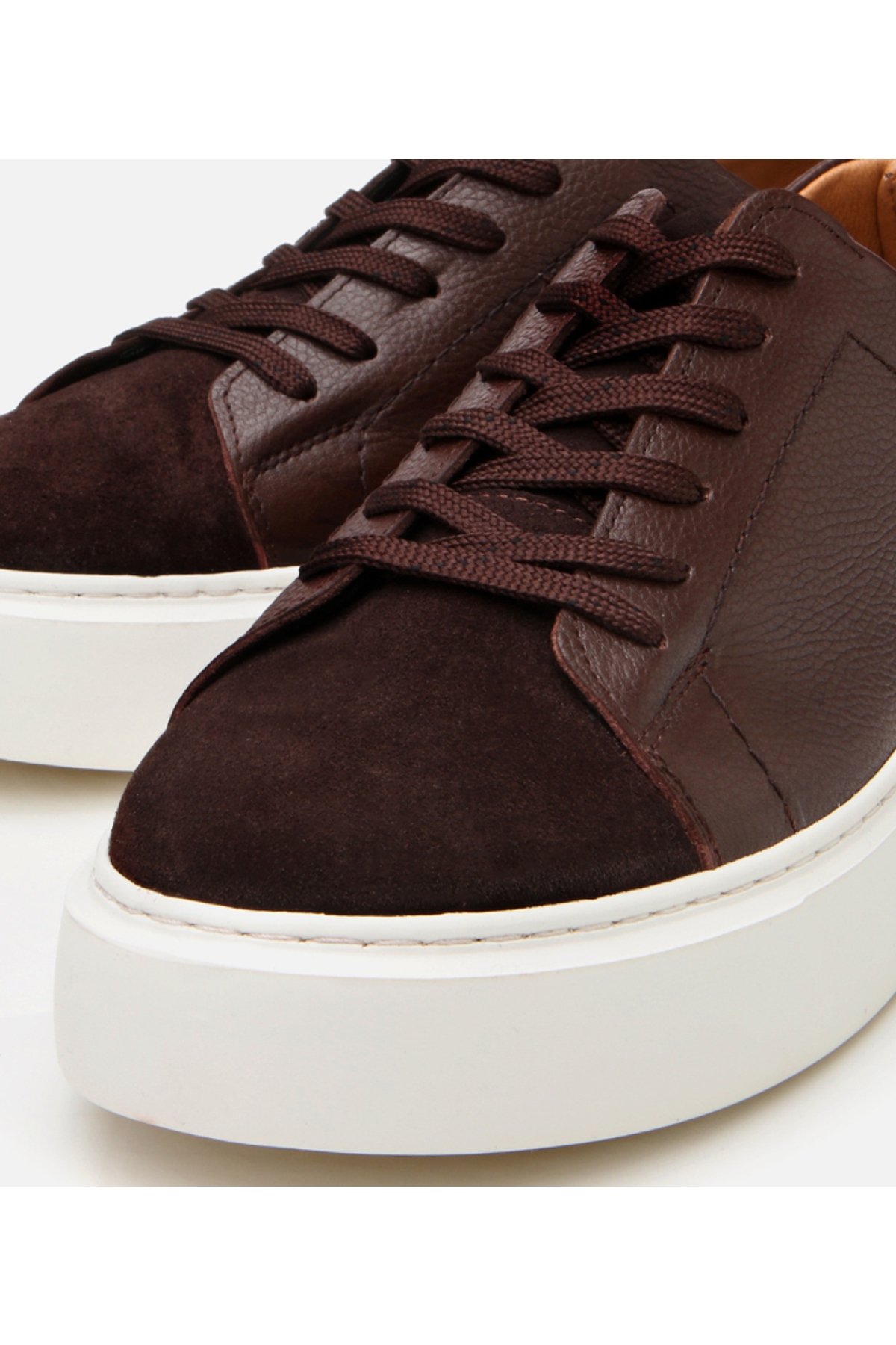 Erkek Deri Kahverengi Hafif Tabanlı Spor Ayakkabı - Görsel 3