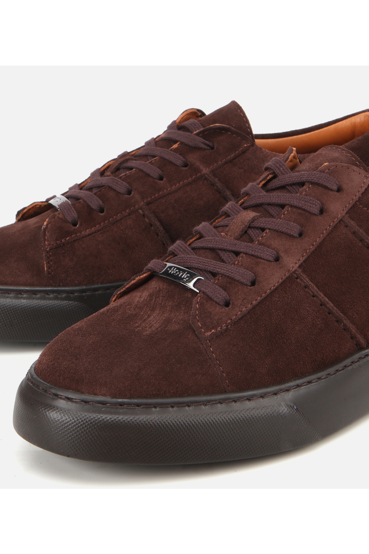 Erkek Süet Deri Kahverengi Düz Günlük Ayakkabı - Görsel 3