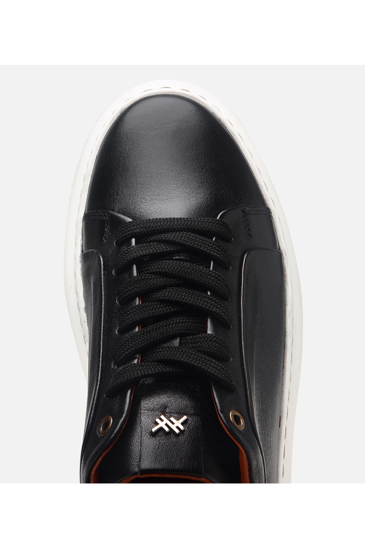 Erkek Deri Siyah Hafif Tabanlı Spor Ayakkabı - Görsel 5