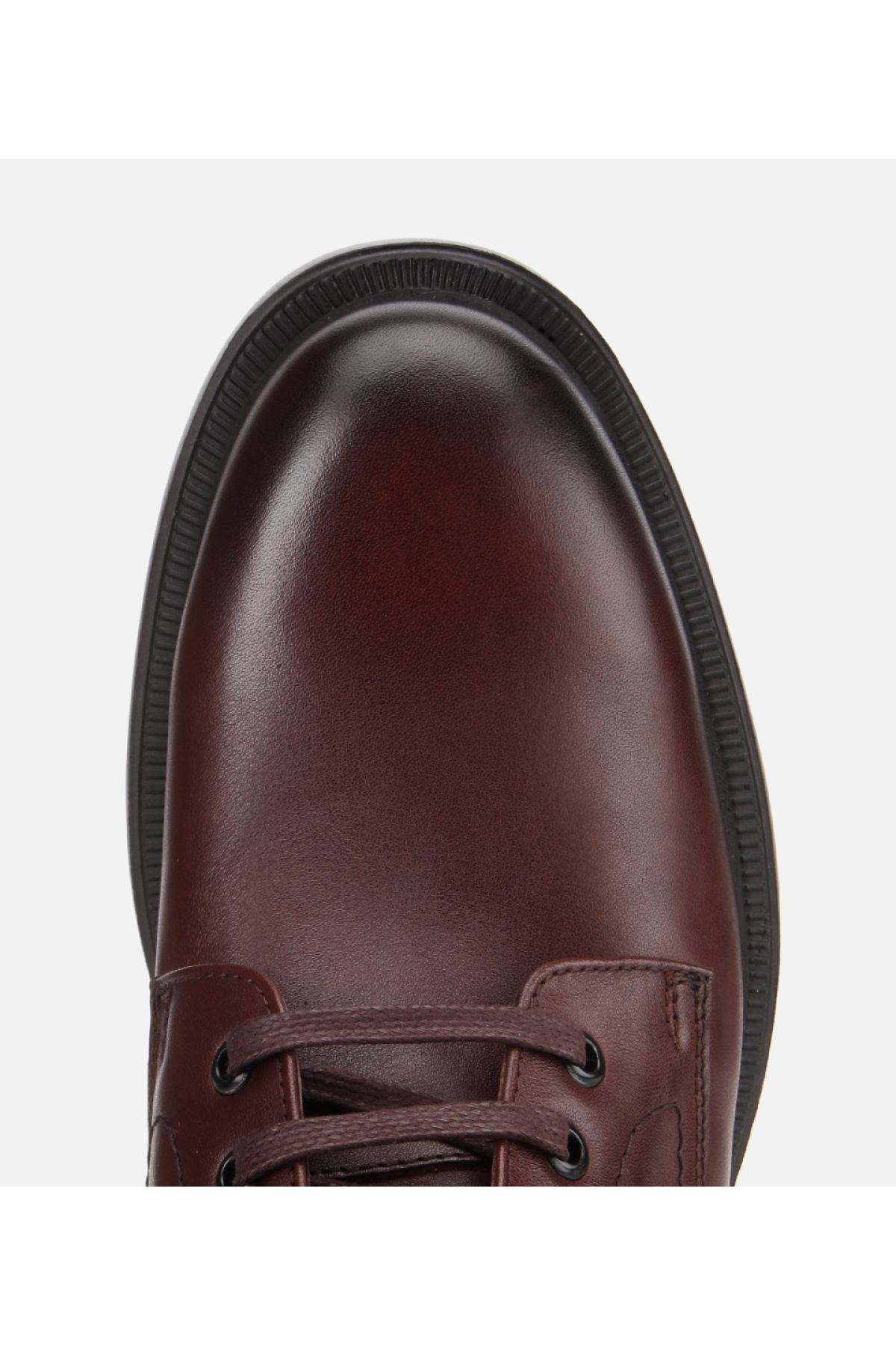 Erkek Deri Kahverengi Fermuarlı Kalın Tabanlı Casual Bot - Görsel 5