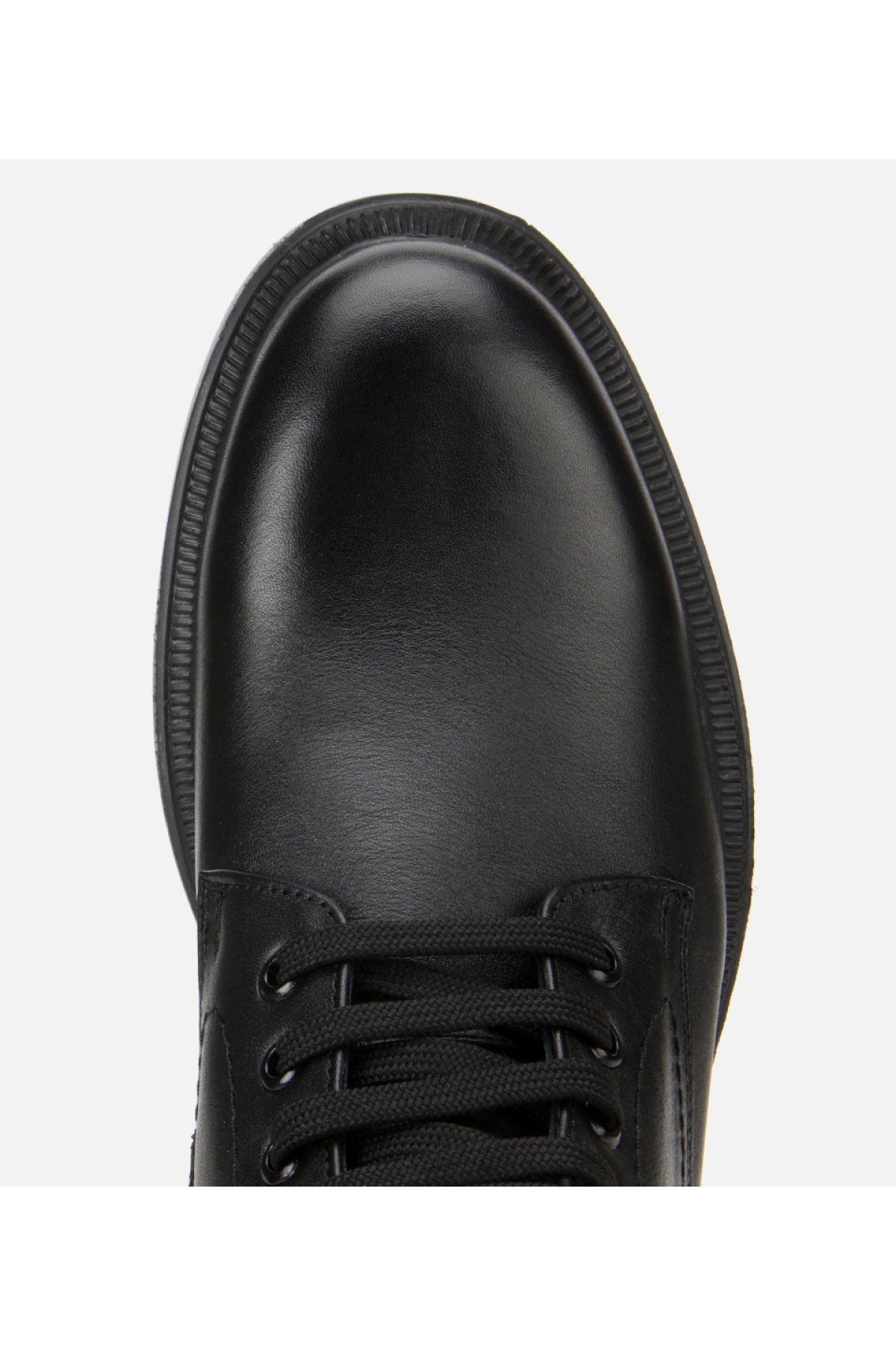 Erkek Deri Siyah Fermuarlı Kalın Tabanlı Casual Bot - Görsel 5