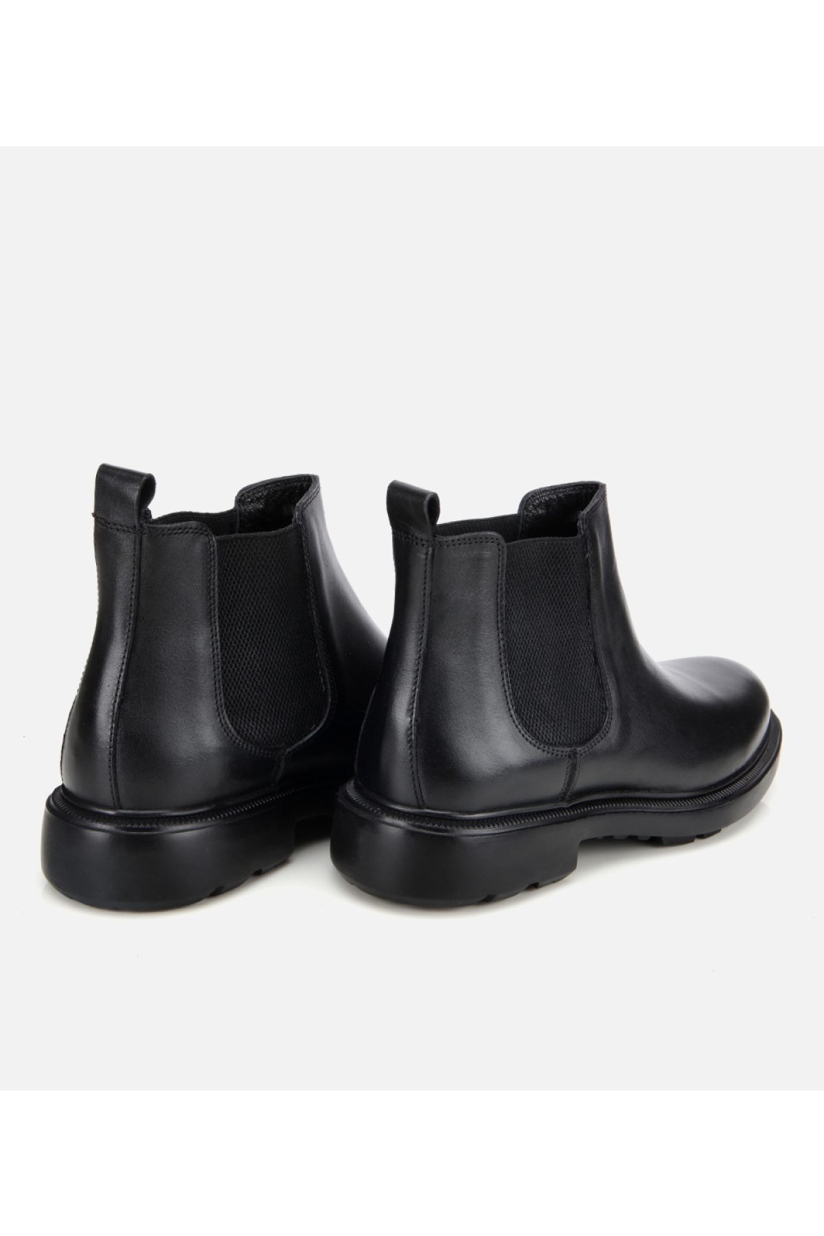 Erkek Deri Siyah Lastik Detaylı Chelsea Bot - Görsel 4