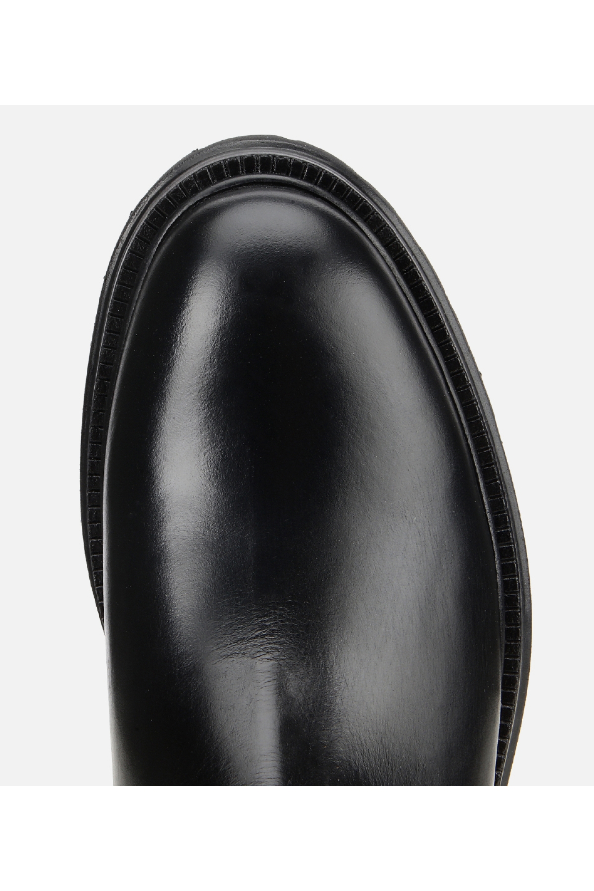 Erkek Deri Siyah Lastik Detaylı Kalın Tabanlı Chelsea Bot - Görsel 5