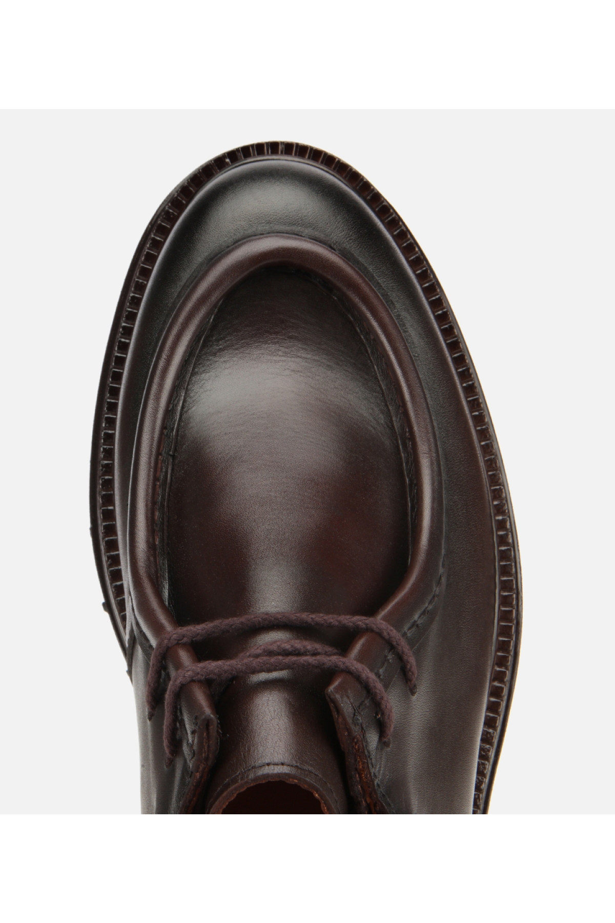 Erkek Deri Kahverengi Yumuşak Dokulu Bağcıklı Yüksek Tabanlı Klasik Ayakkabı - Görsel 5