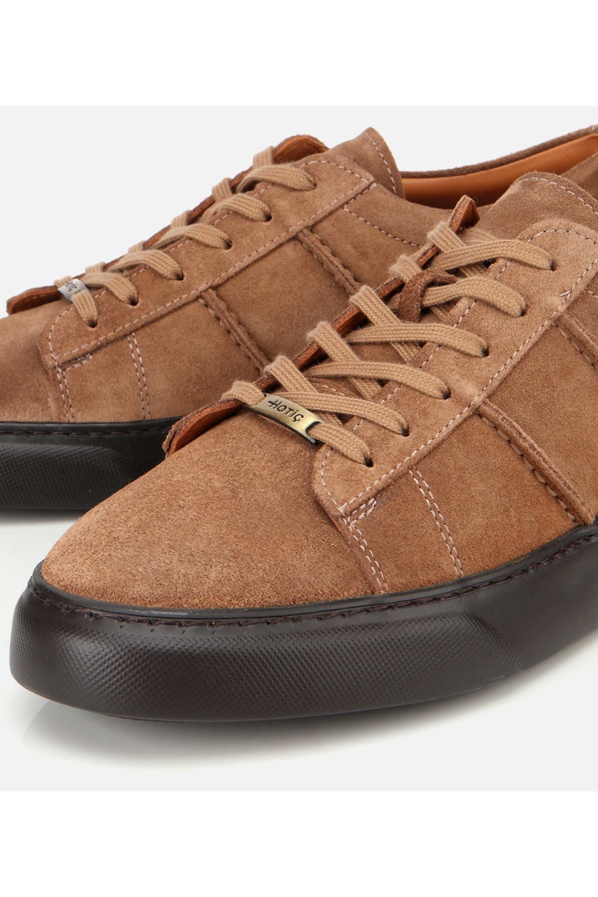 Erkek Süet Deri Taba Düz Günlük Ayakkabı - Görsel 3