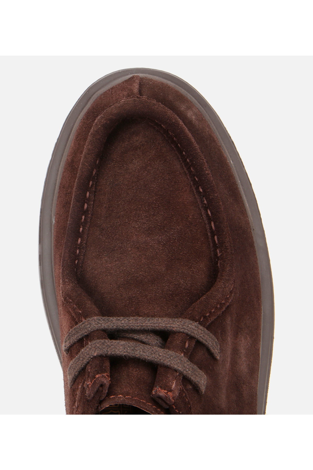 Erkek Süet Deri Kahverengi Yüksek Tabanlı Günlük Ayakkabı - Görsel 5