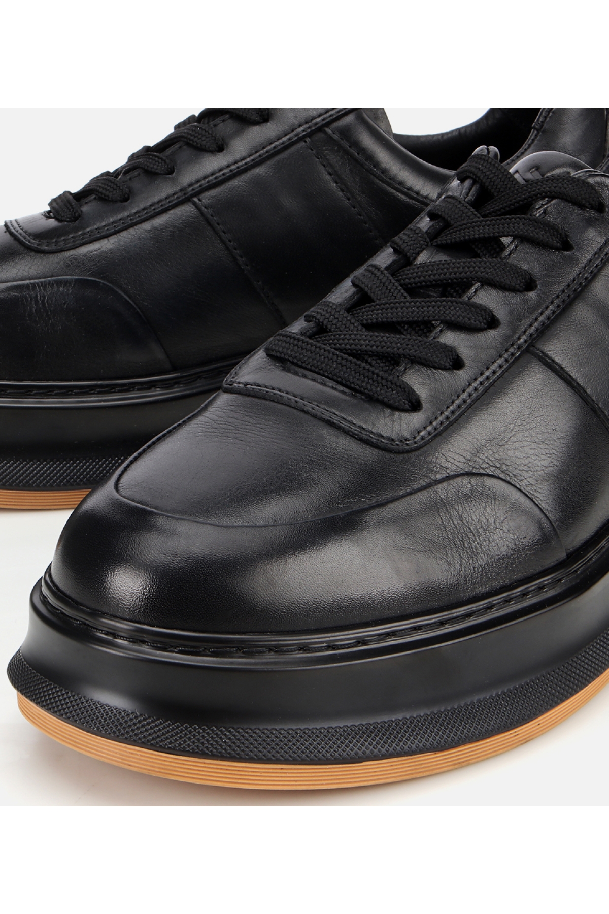 Erkek Deri Siyah Yumuşak Dokulu Günlük Ayakkabı - Görsel 3