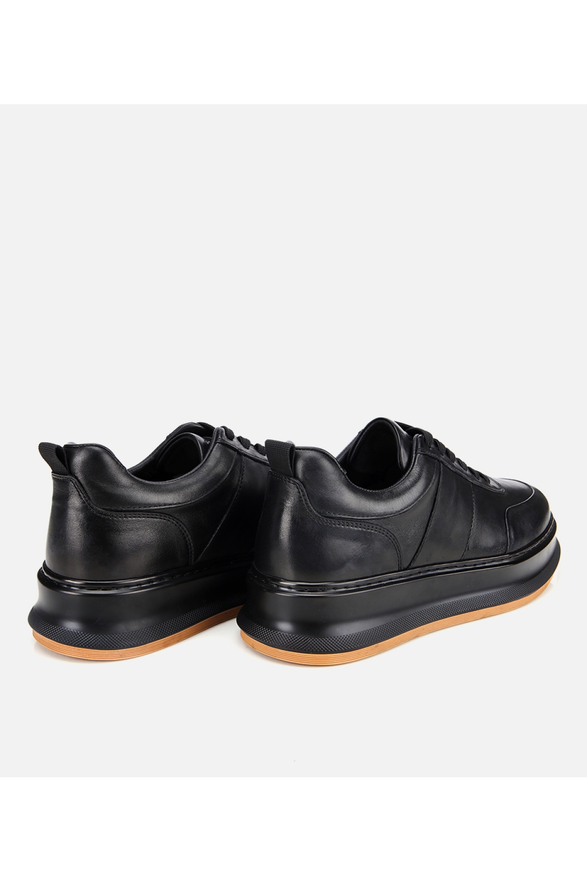 Erkek Deri Siyah Yumuşak Dokulu Günlük Ayakkabı - Görsel 4